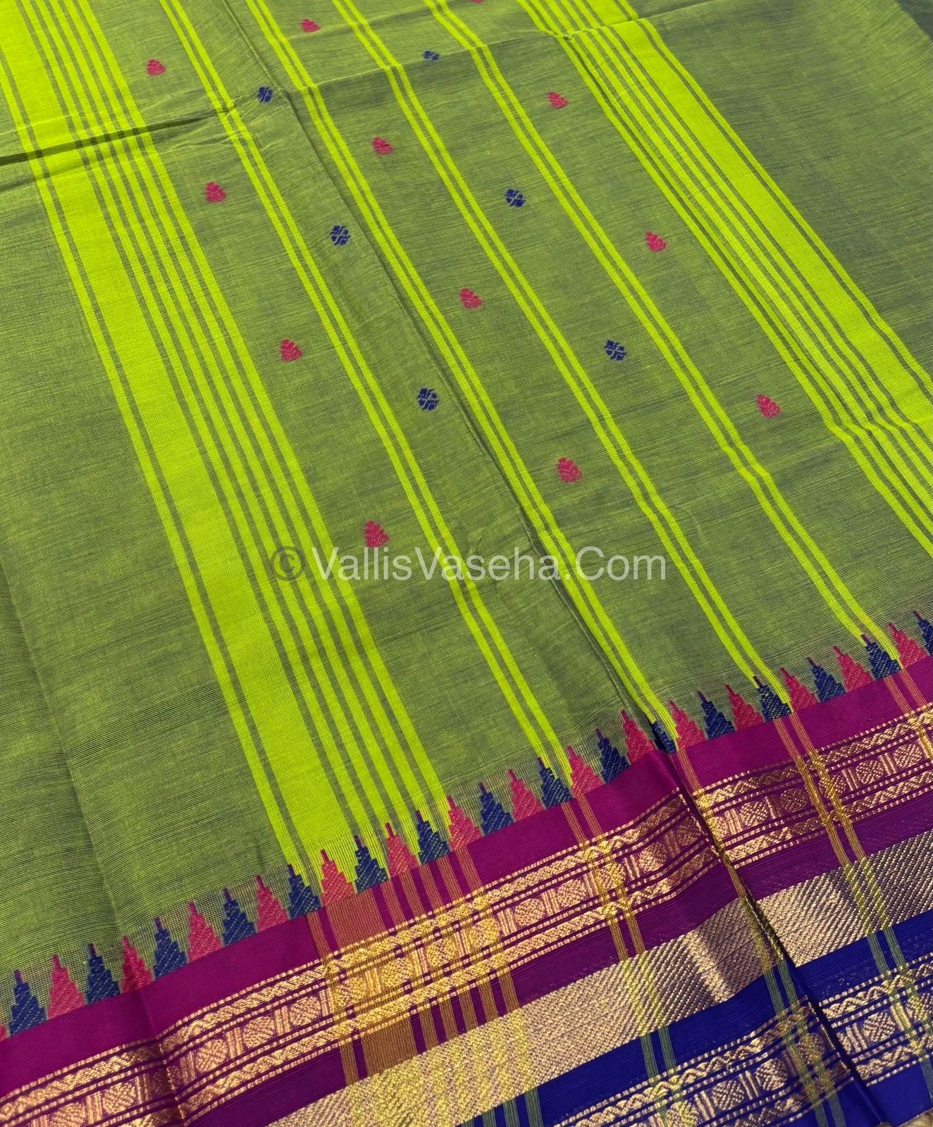 Kanchi Cotton Saree - VVKCS017