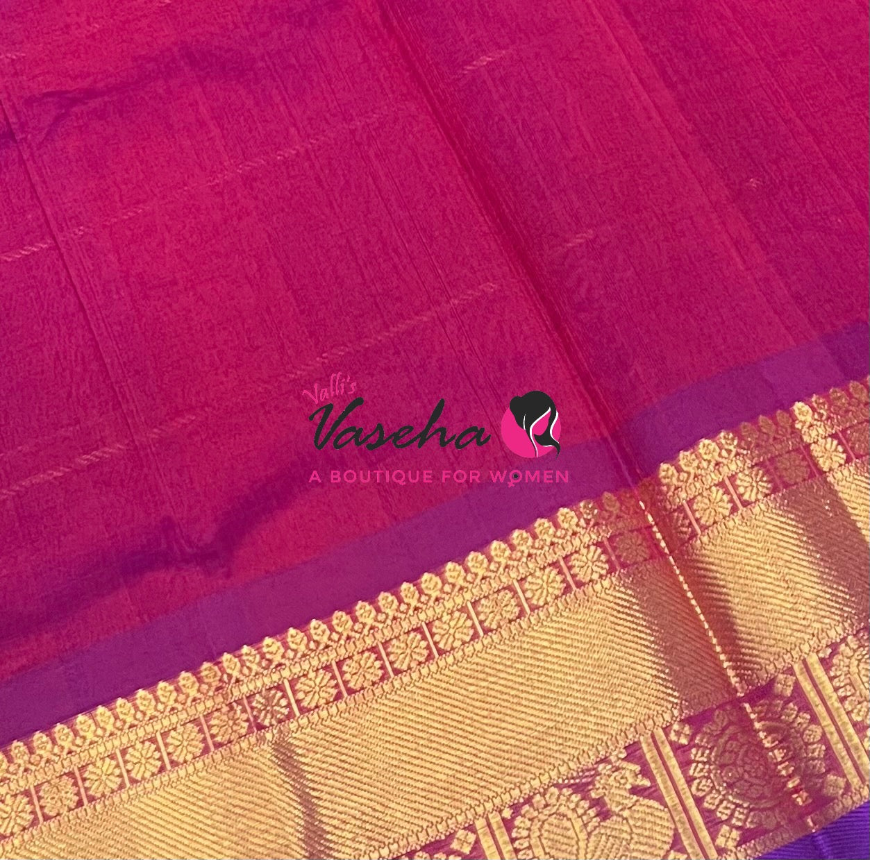 Pochampally Silk Cotton Saree - &   purplish Maroon - VVPPS001