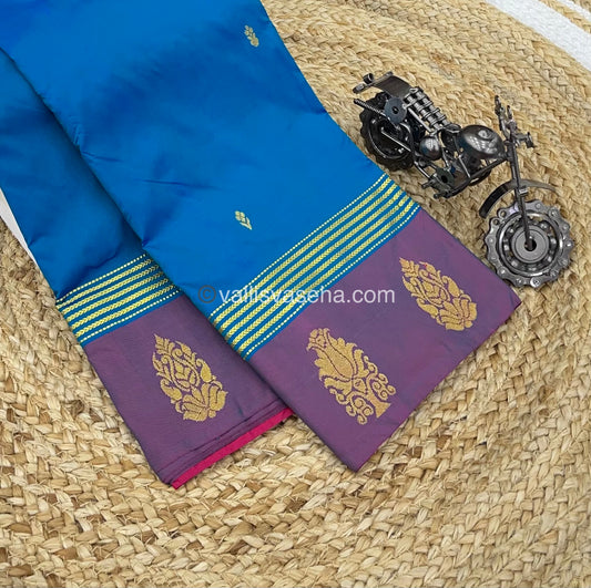 Semi Silk Saree - Kanchi Pattu Style - VVSSS004