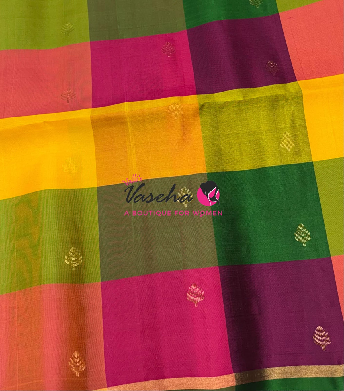 Pure Soft Silk Saree - Partly Pallu - Half & Half Saree - VVPSS088