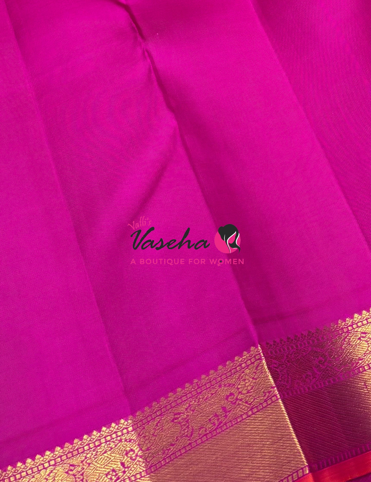 Pure Kanchipuram Silk Saree - Purple & Pink Combo - VVPS025