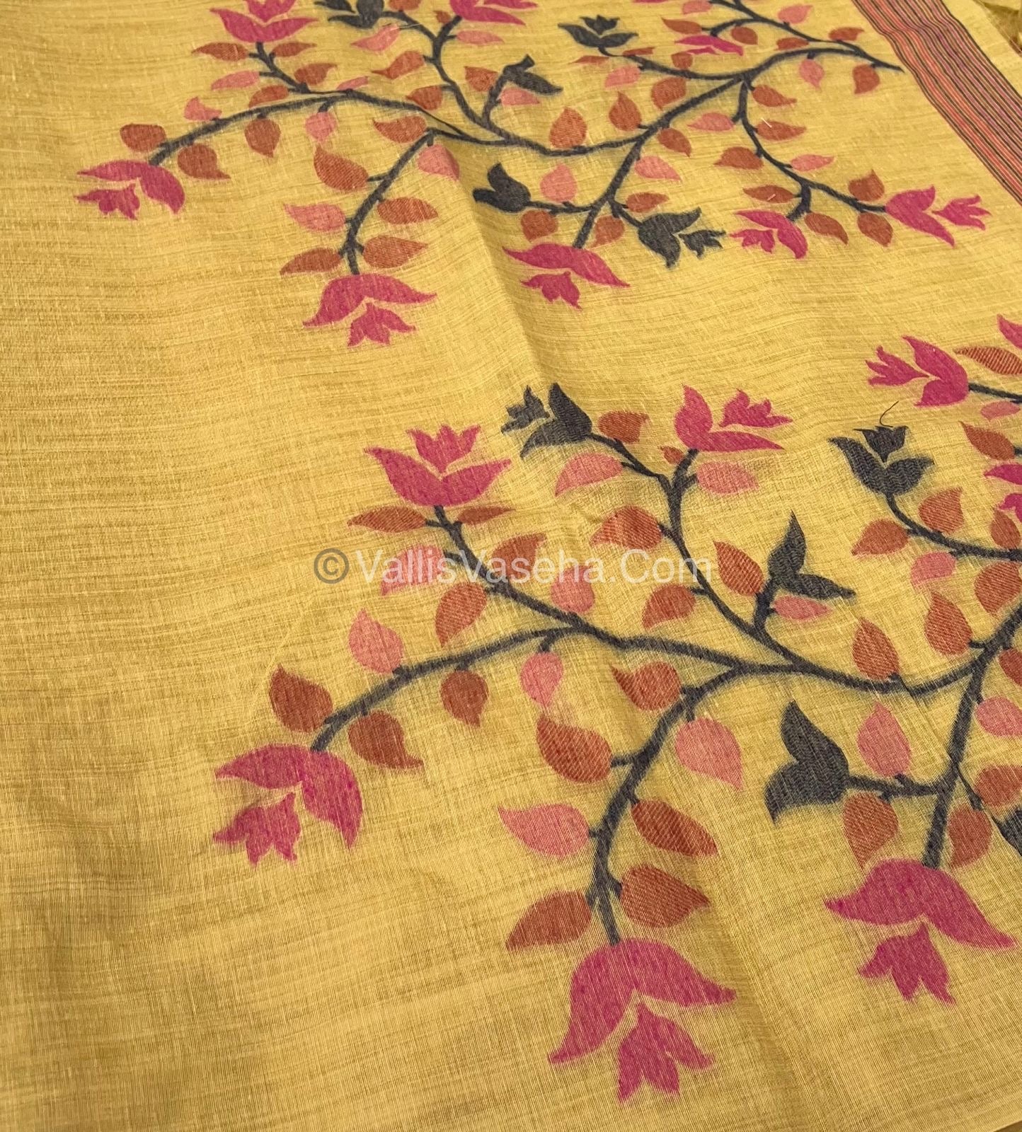 Muga Cotton Saree - VVMCS001