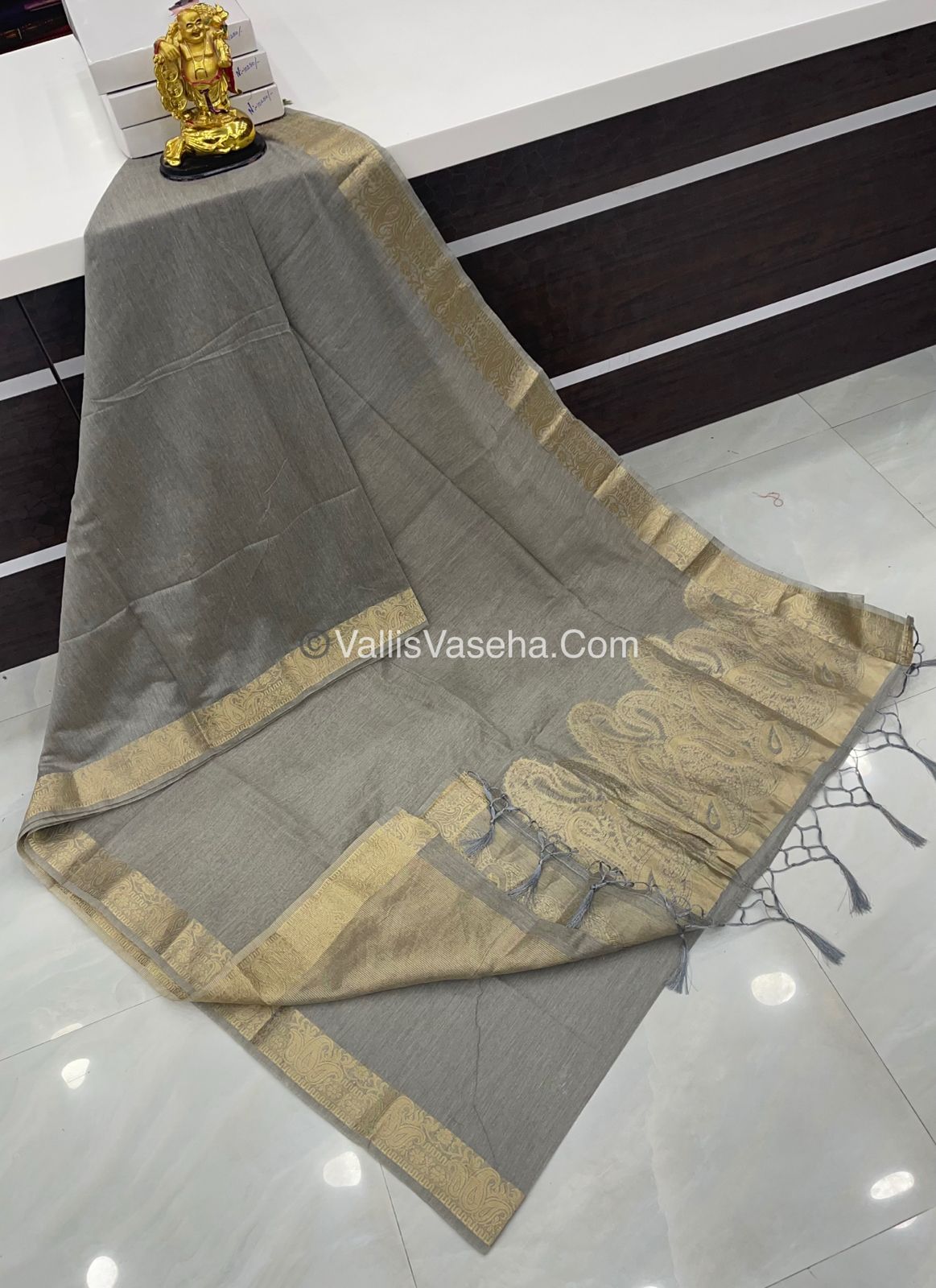 Chanderi Mixed Cotton Saree - VVCMC001