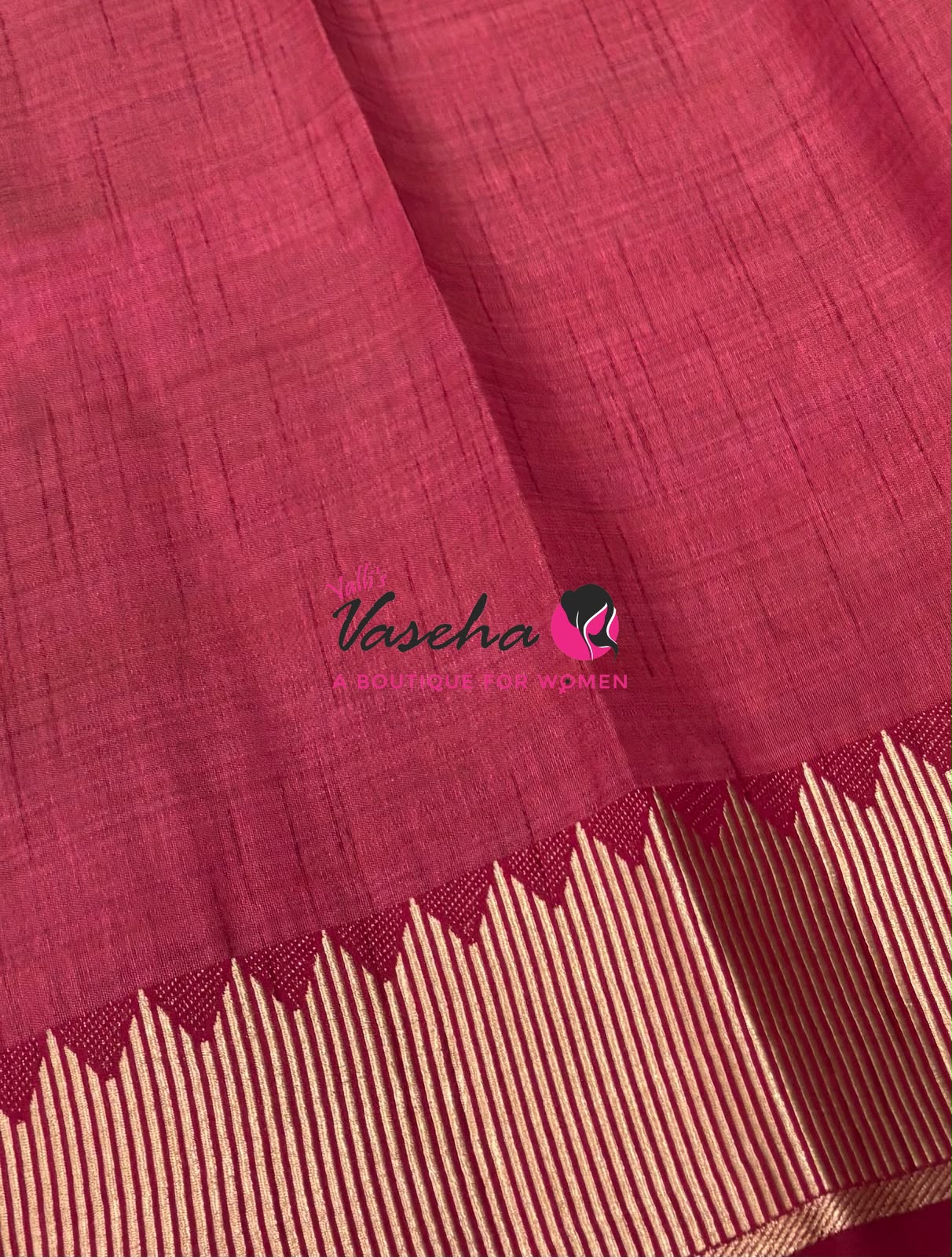 Semi Tussar Silk Saree | Maroon Shade |VVSTS051