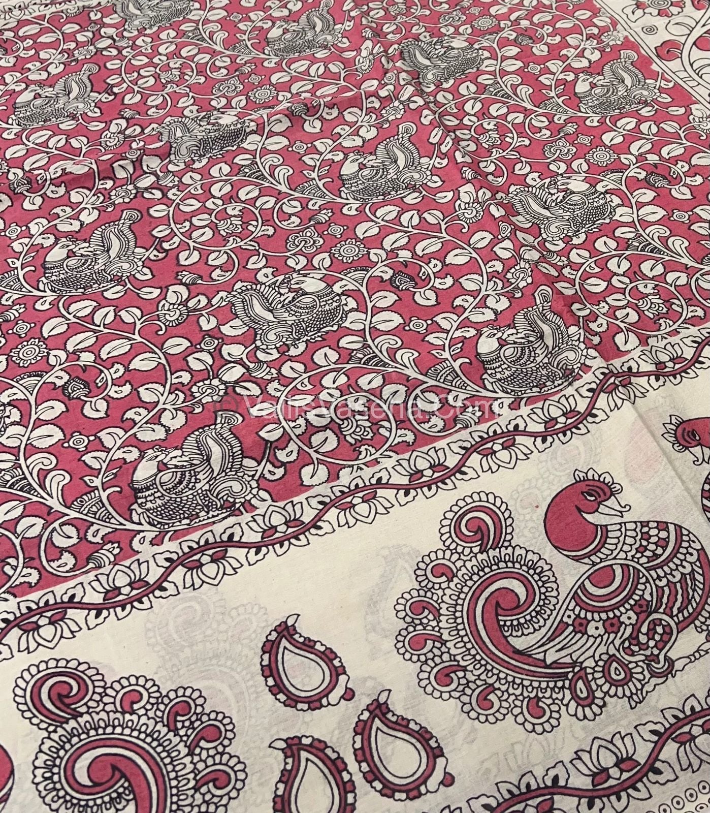 Pure Kalamkari Cotton Saree - VVPKC002