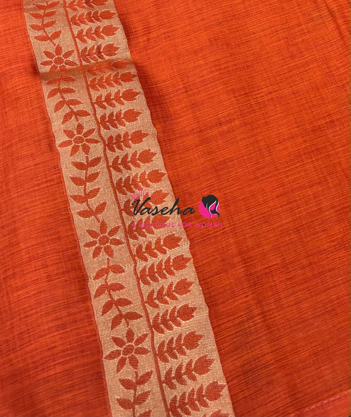 Banarasi - Heritage Meenakari Silk - Orange Shade - VVBHS016