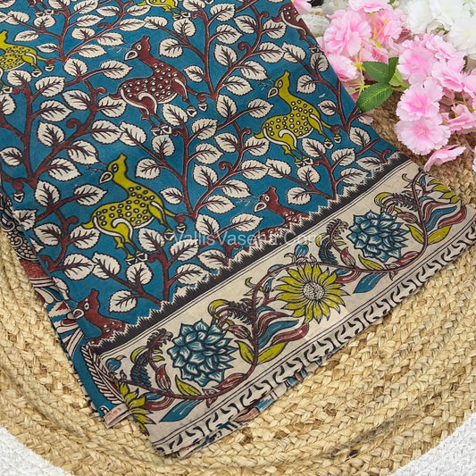 Pure Kalamkari Cotton Saree - VVPKC002