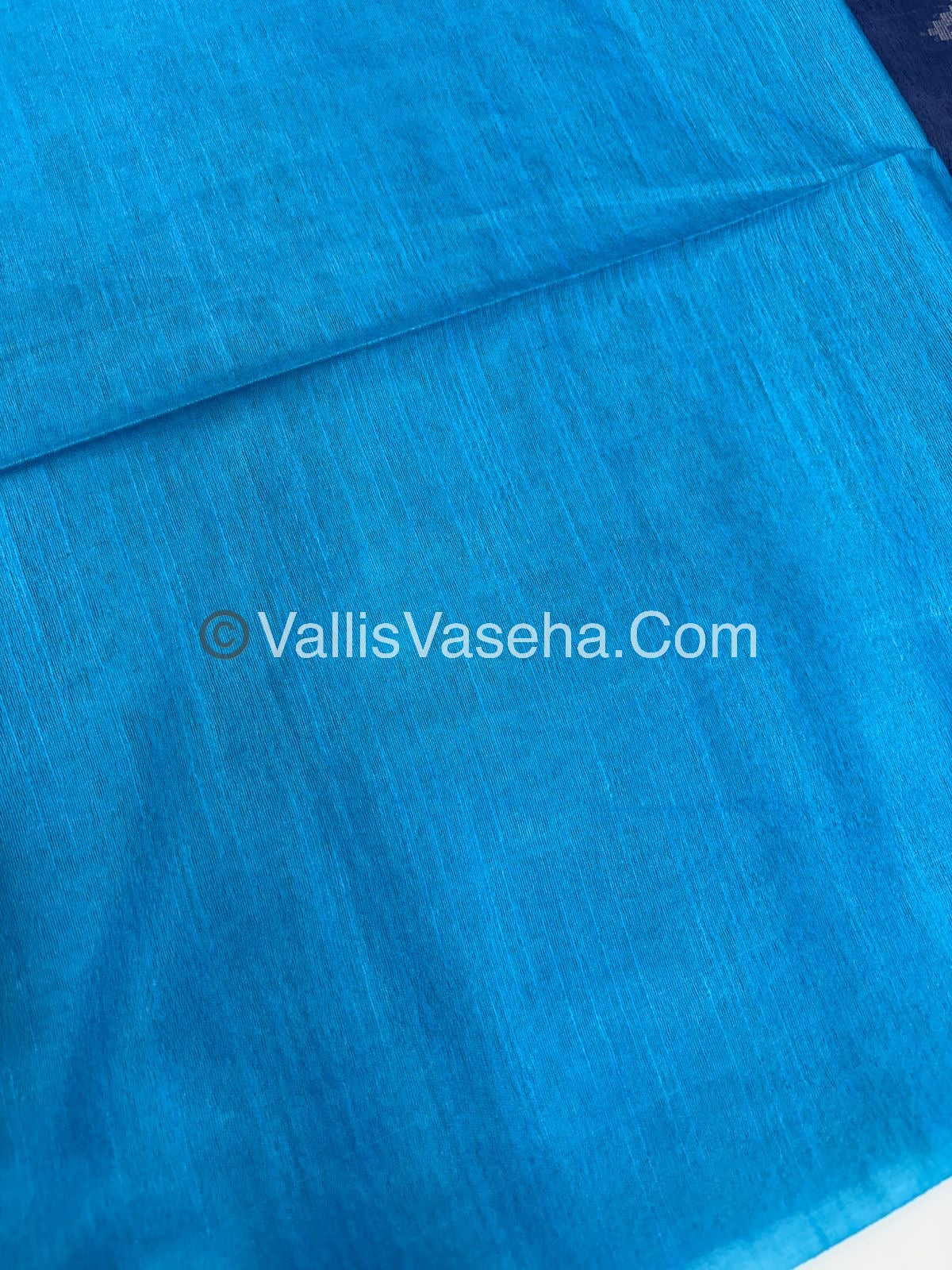 Bhagalpuri Silk - Blue With Blue- VVBS005