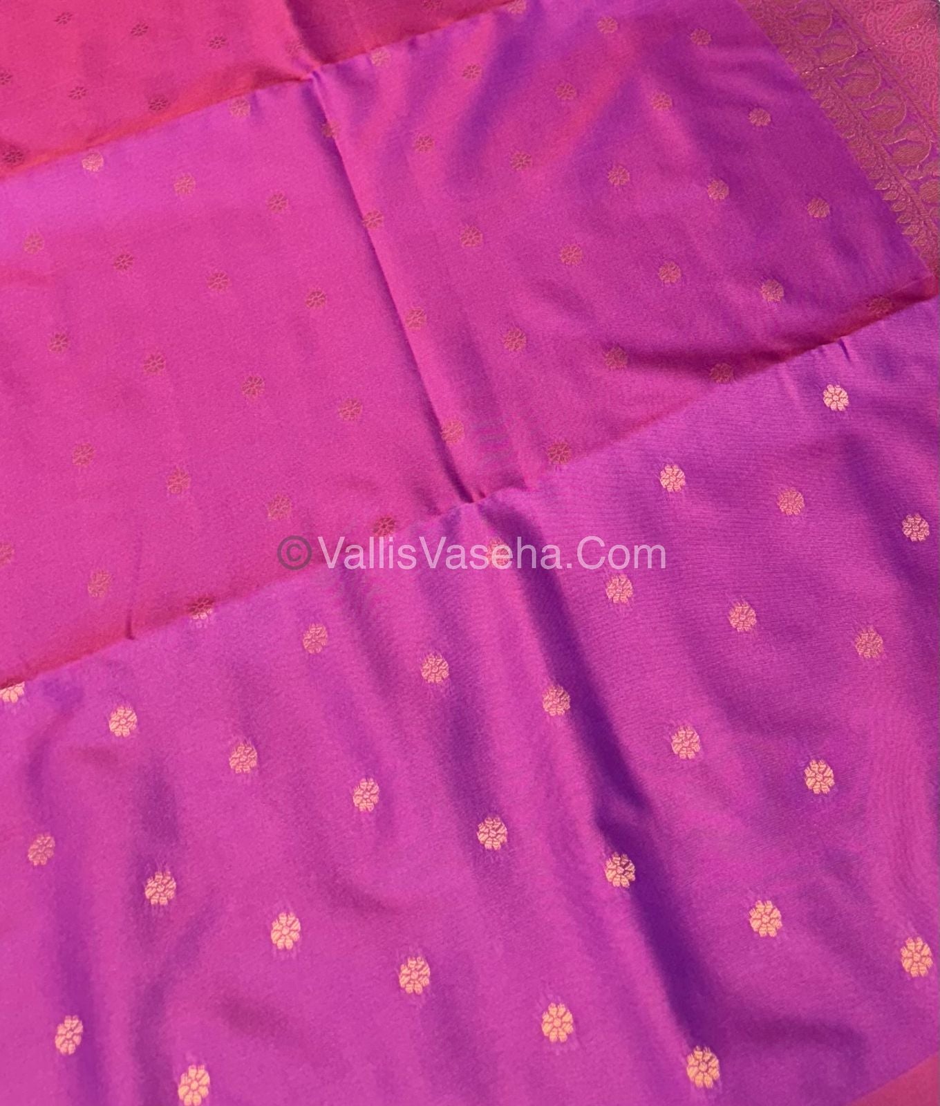Semi Soft Silk - Borderless - Contemporary Design - Purple Shade -VVSSS012