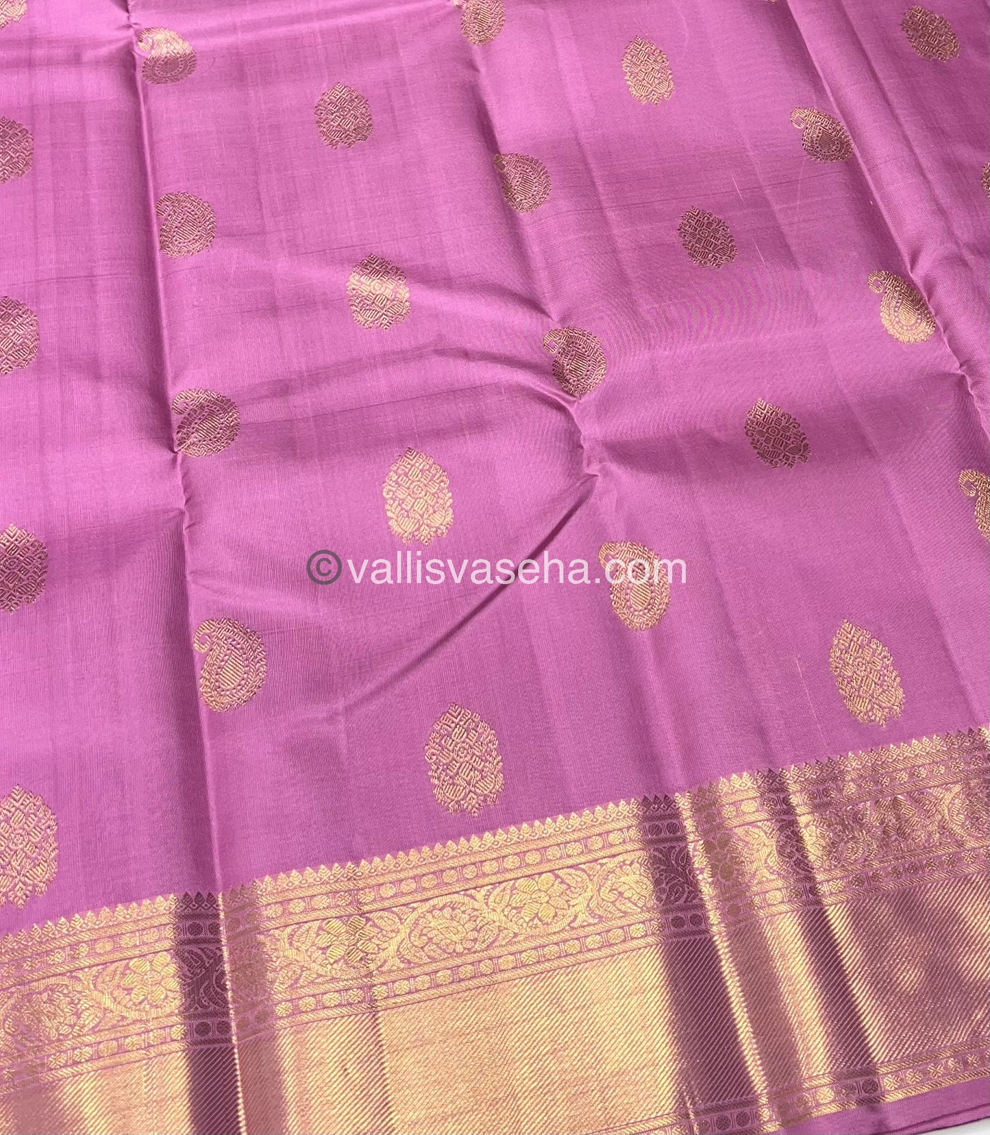 Pure Kanchipuram Silk Saree - Onion Pink /Light Baby Pink Shade - VVPS010