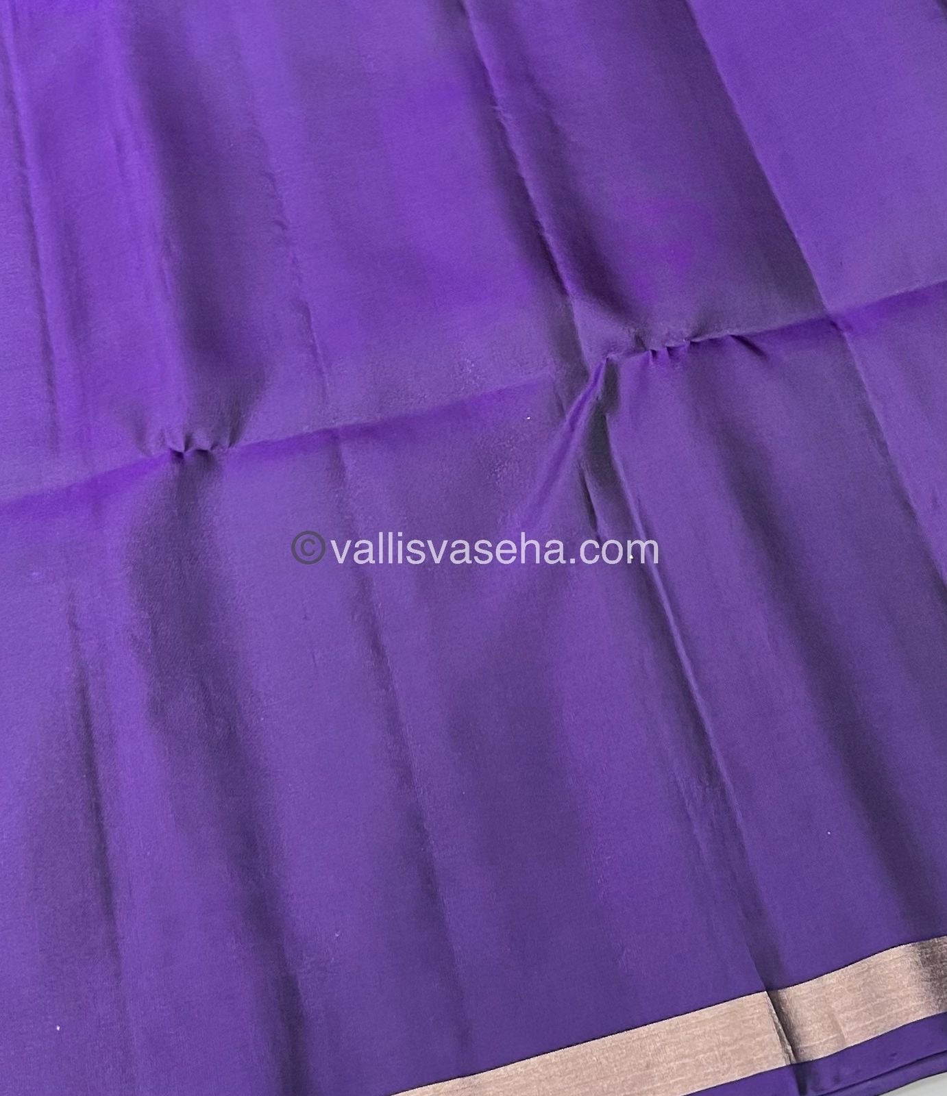 Pure Soft Silk Saree -Half Gold Zari Border - VVPSS032