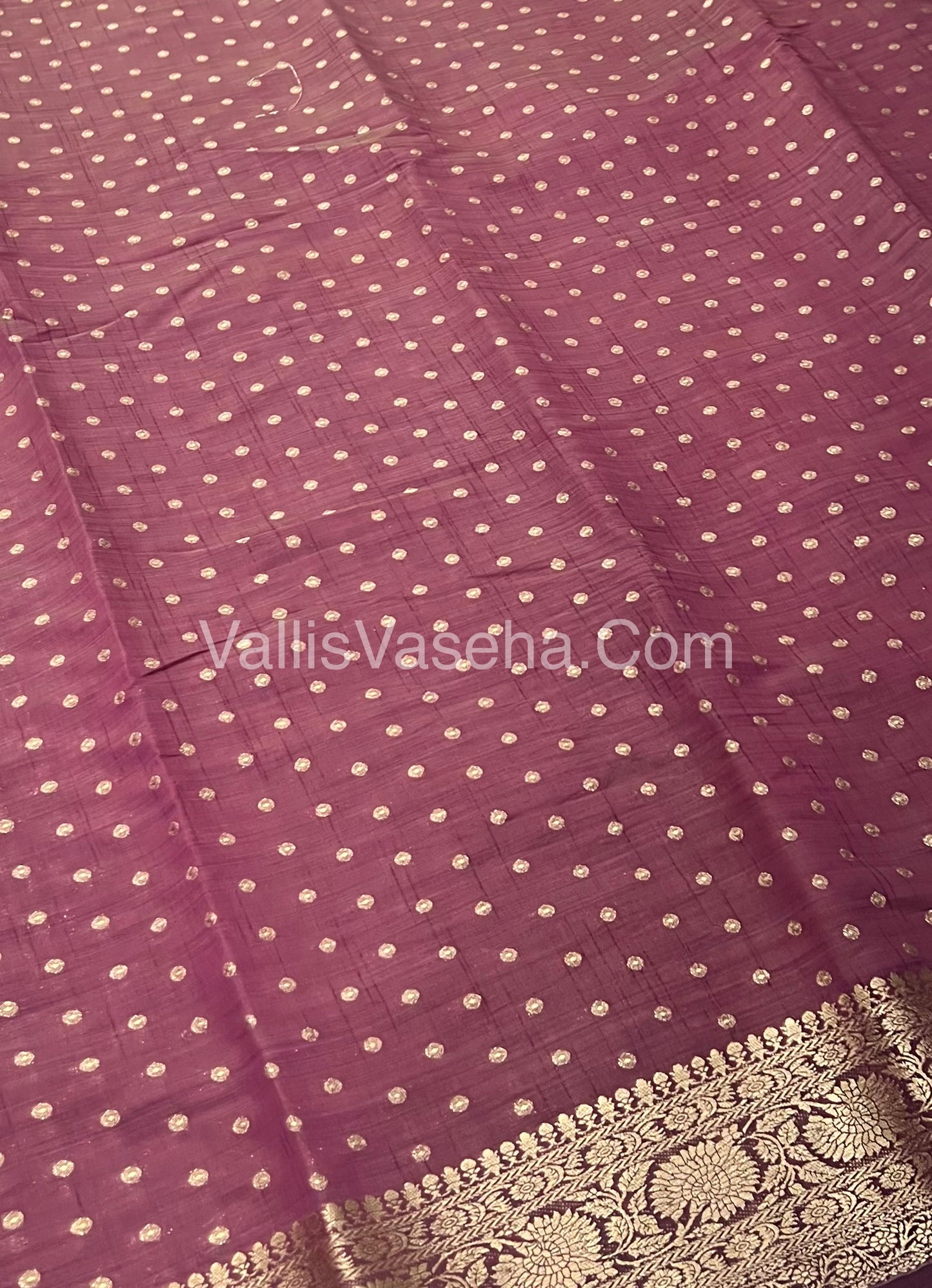 Semi Tussar Silk - Wine Shade - VVSTS015
