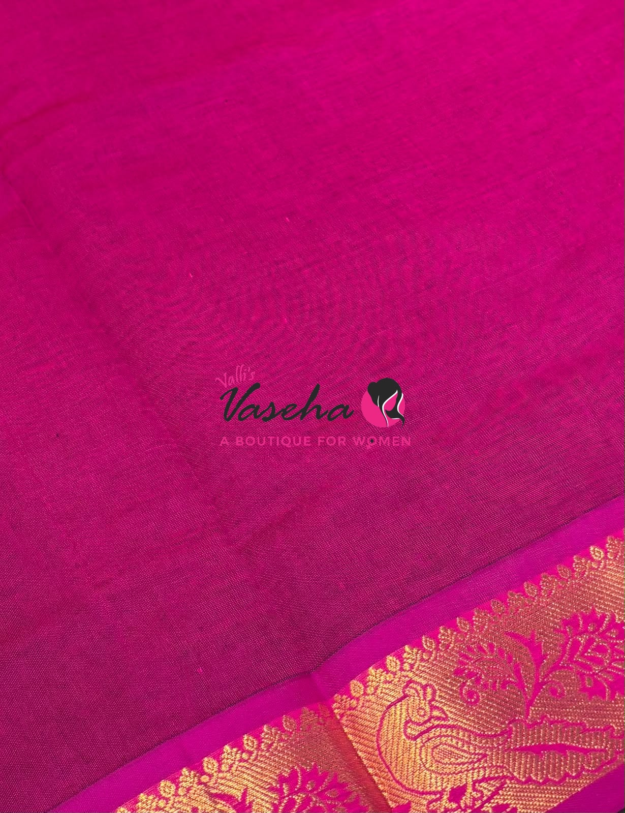 Semi Silk Cotton Saree - Small Round with Zari Butta - VVSSC014