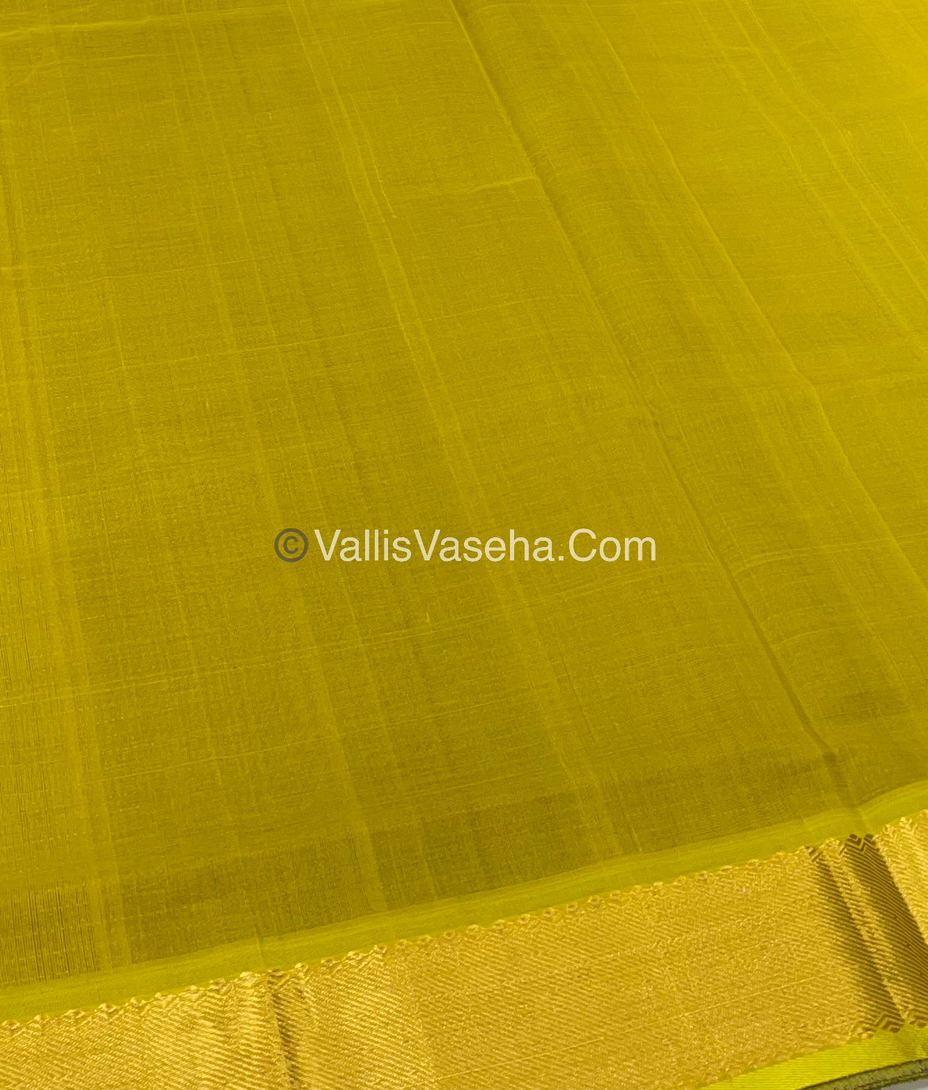Pure Silk Cotton Saree - Mayil & Chakkaram Design - Blue with Lemon Green Combo - VVMC002