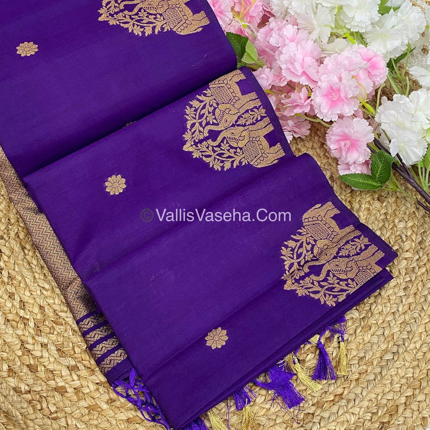 Mulberry Semi Silk - Purple  Shade - VVMSS003