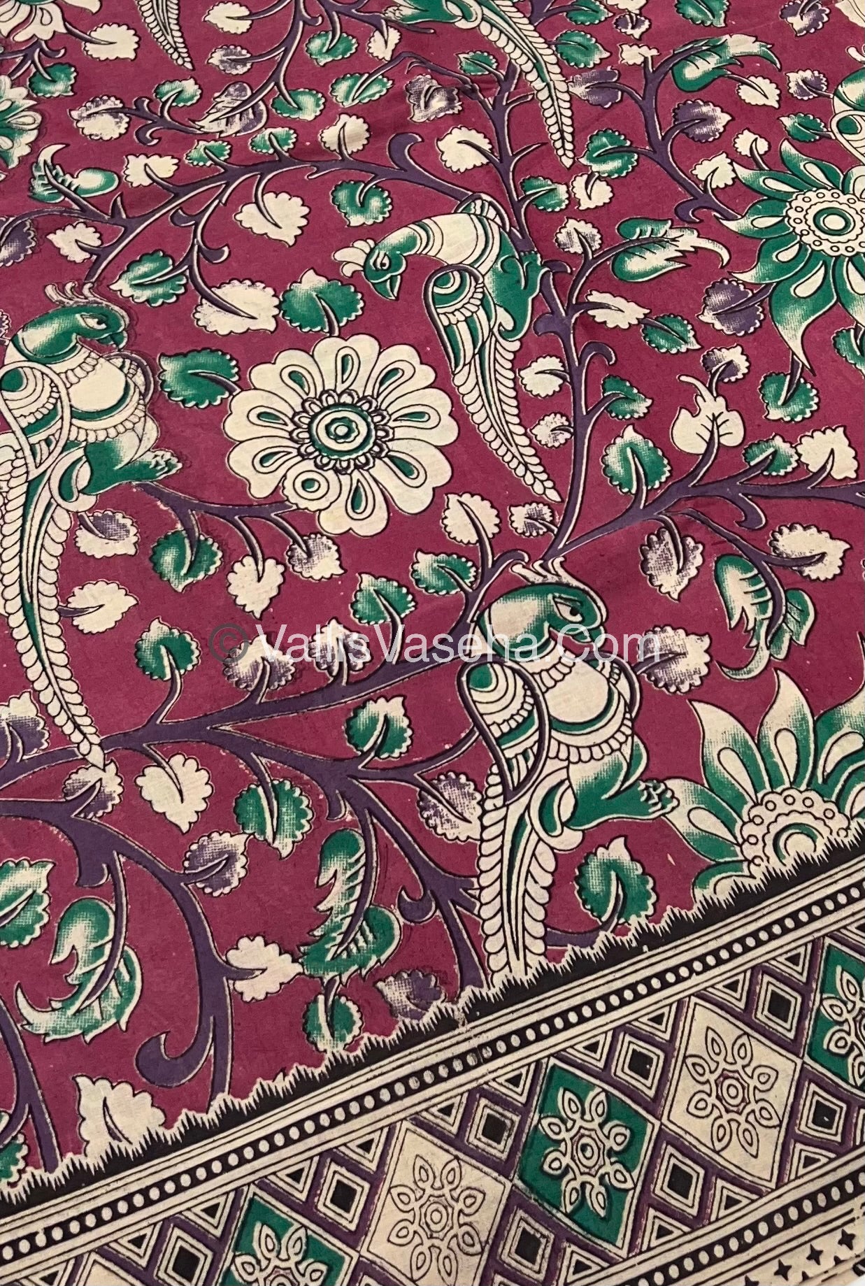 Pure Kalamkari Cotton Saree - VVPKC001