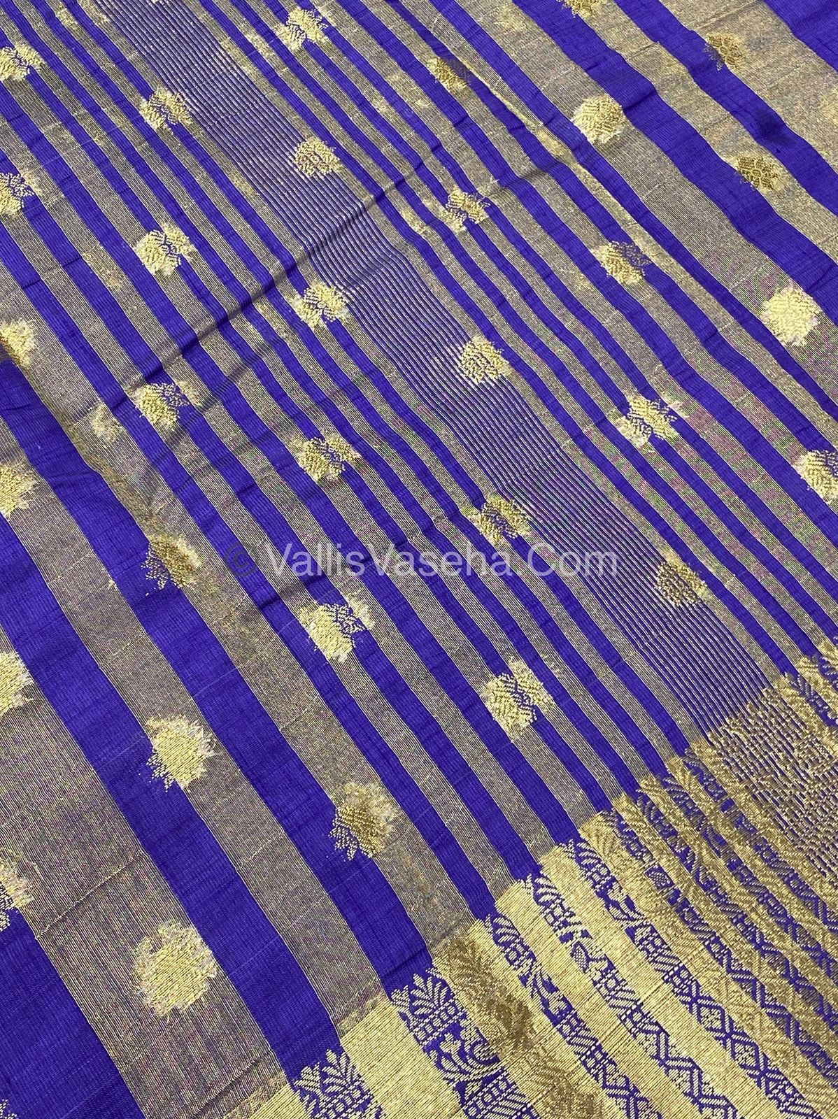 Semi Tussar Silk  - Violet Shade  - VVSTS014