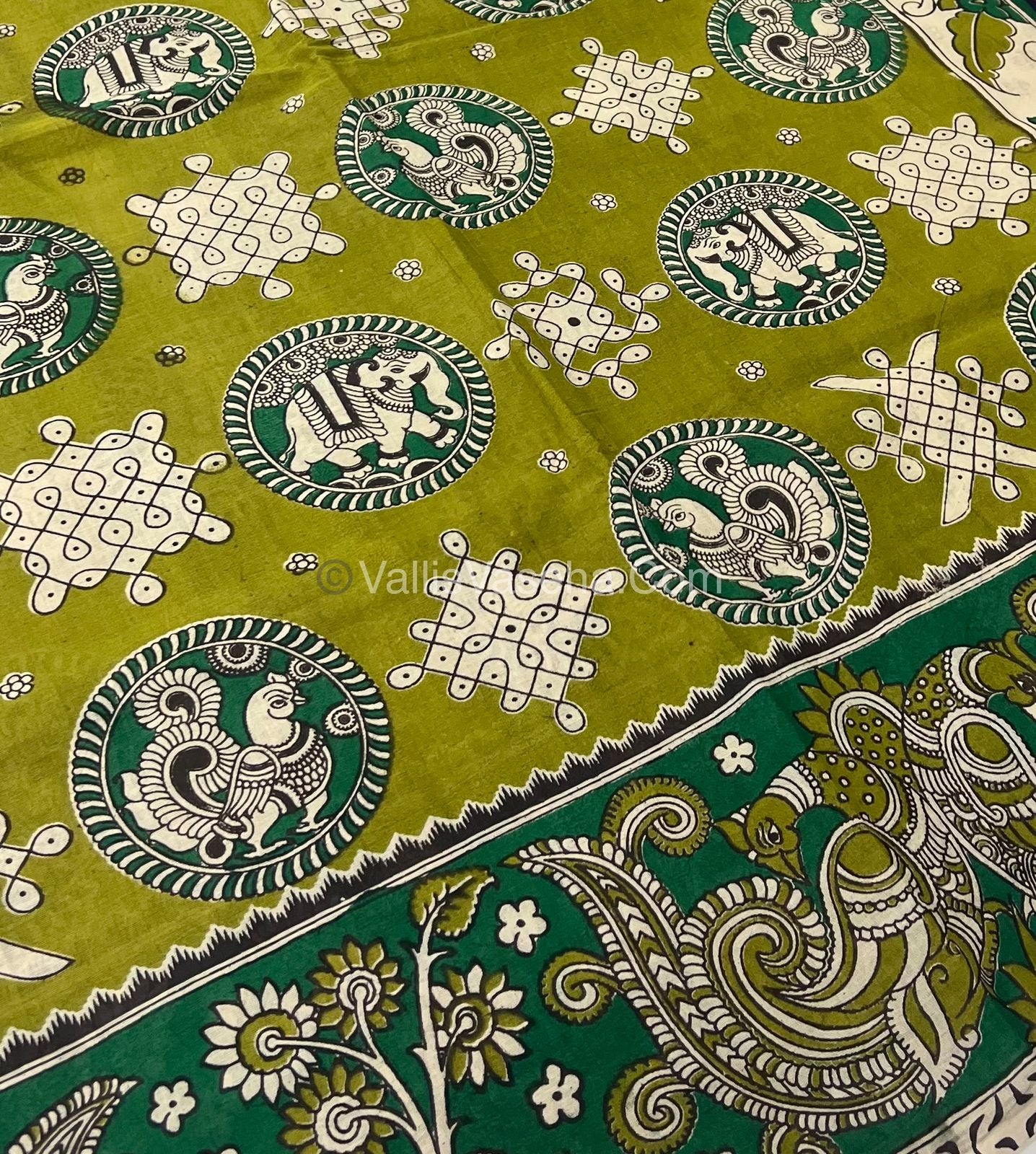 Pure Kalamkari Cotton Saree - VVPKC002
