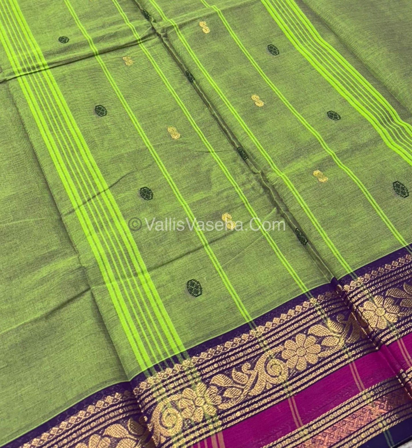 Kanchi Cotton Saree - VVKCS012