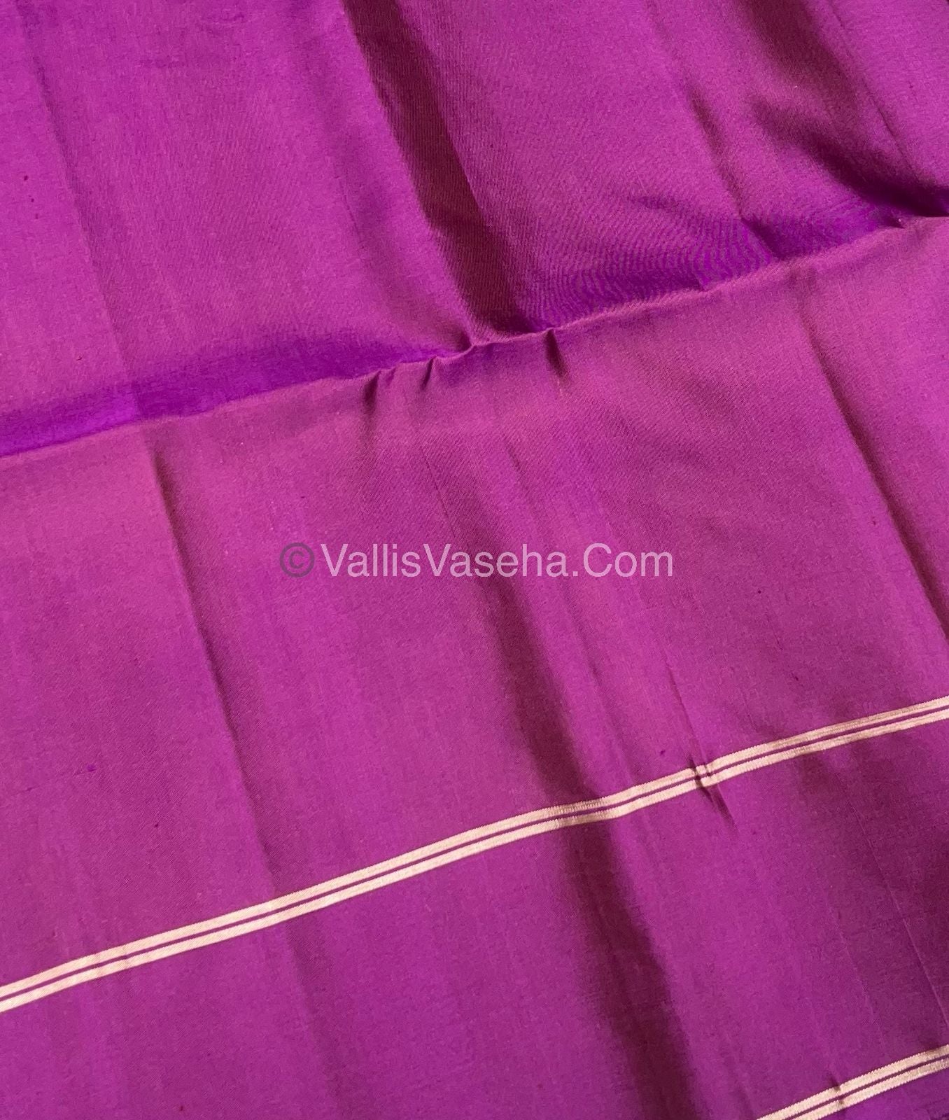 Pure Soft Silk Saree - Yellow & Purplish Pink Combo - VVPSS082