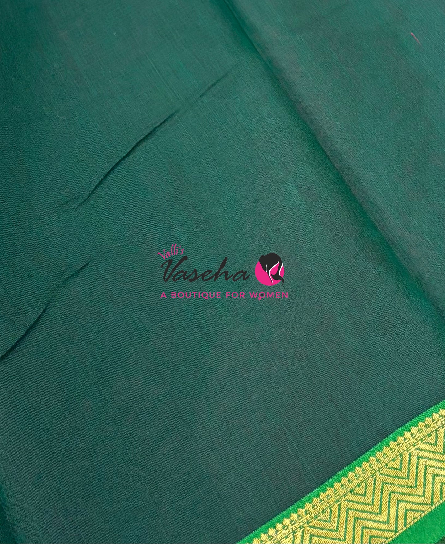 Fancy Mixed Cotton - Pink With Green Shade - VVFMC005