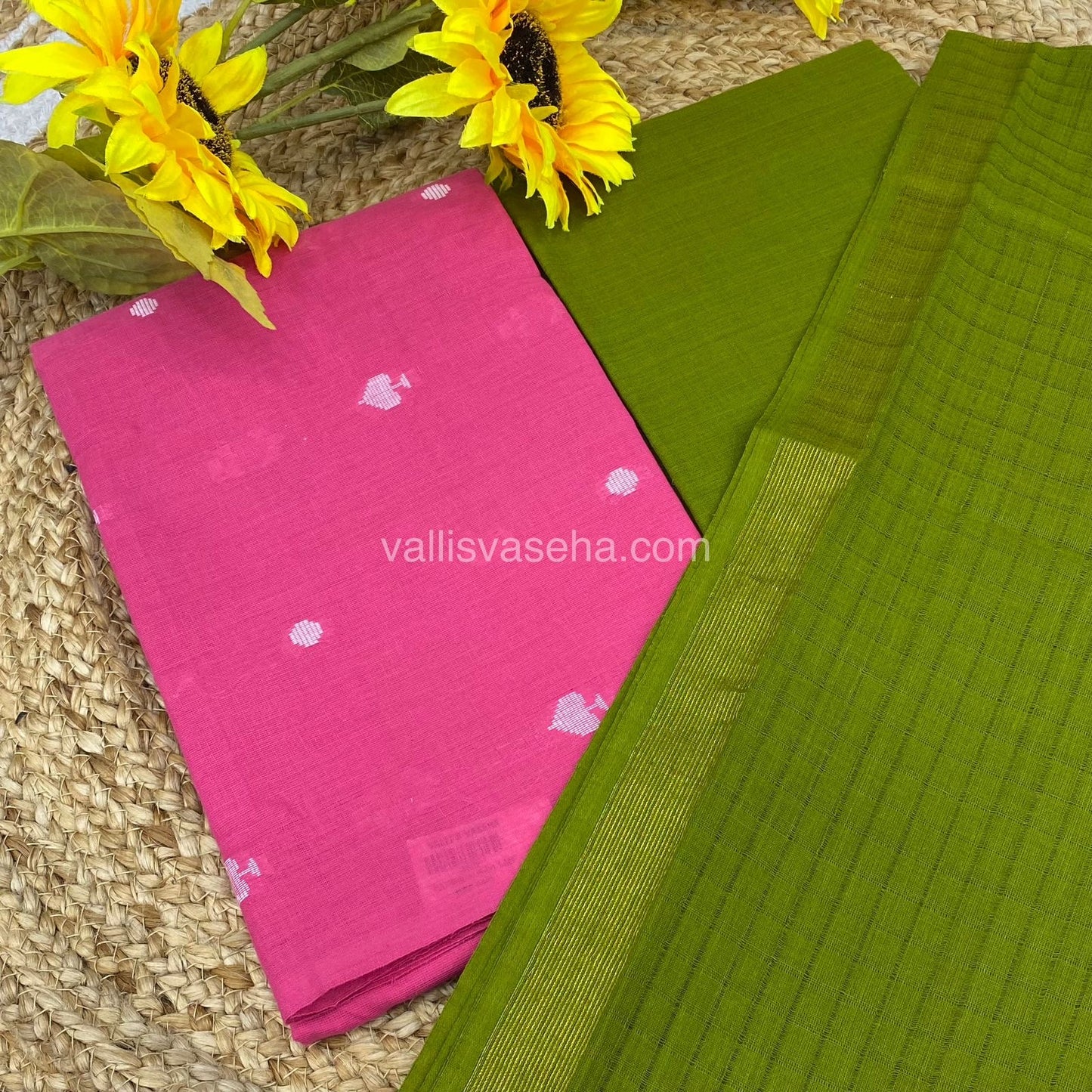 Salwar Material - Pure Cotton - Jacquard Design Set - VVJSM001 - 108275