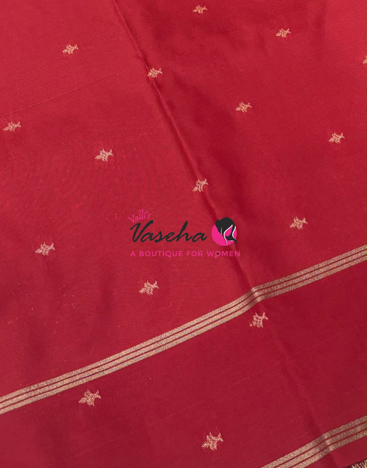 Semi Soft Silk - Red Shade - VVSSS040