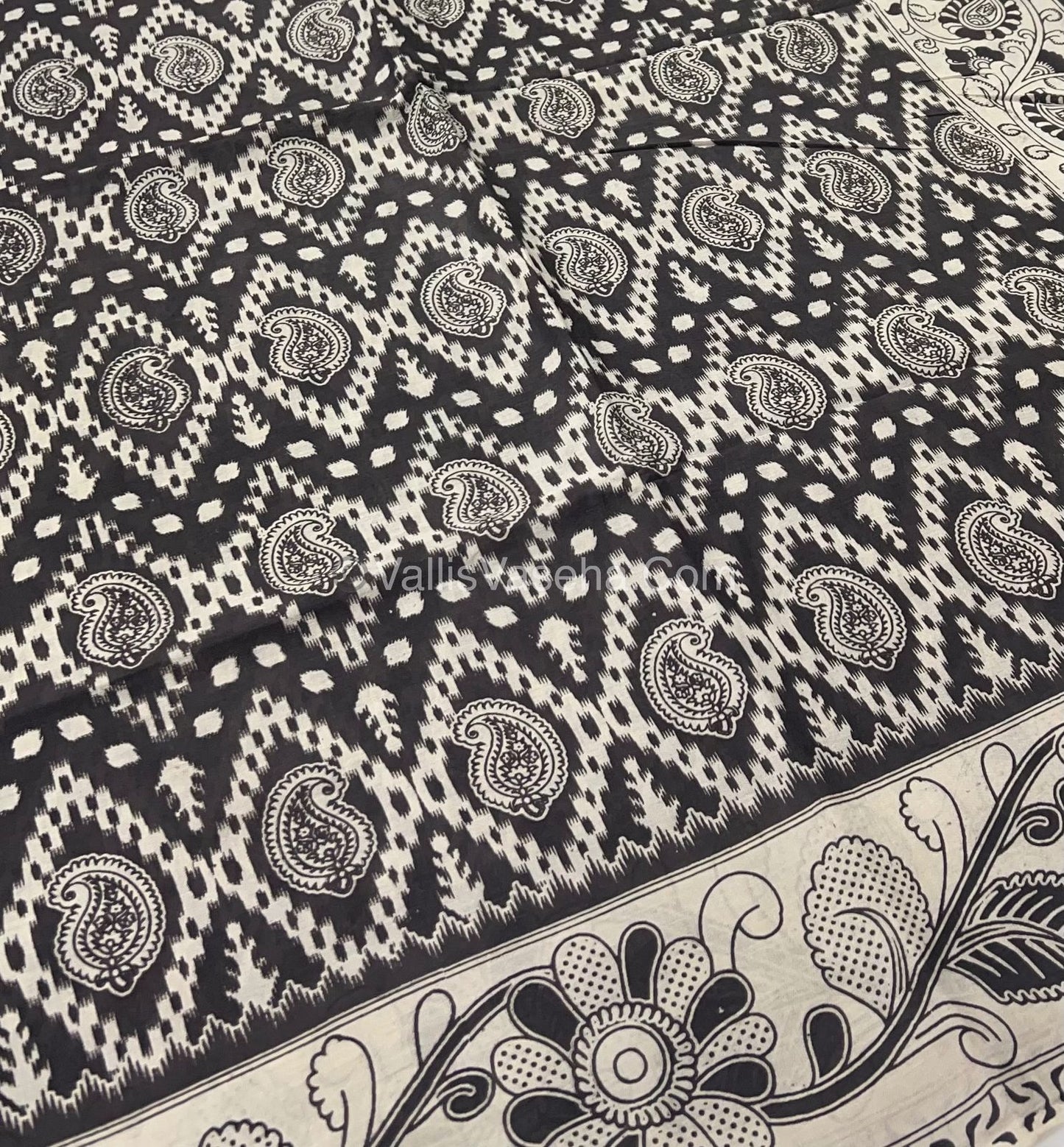 Pure Kalamkari Cotton Saree - VVPKC002