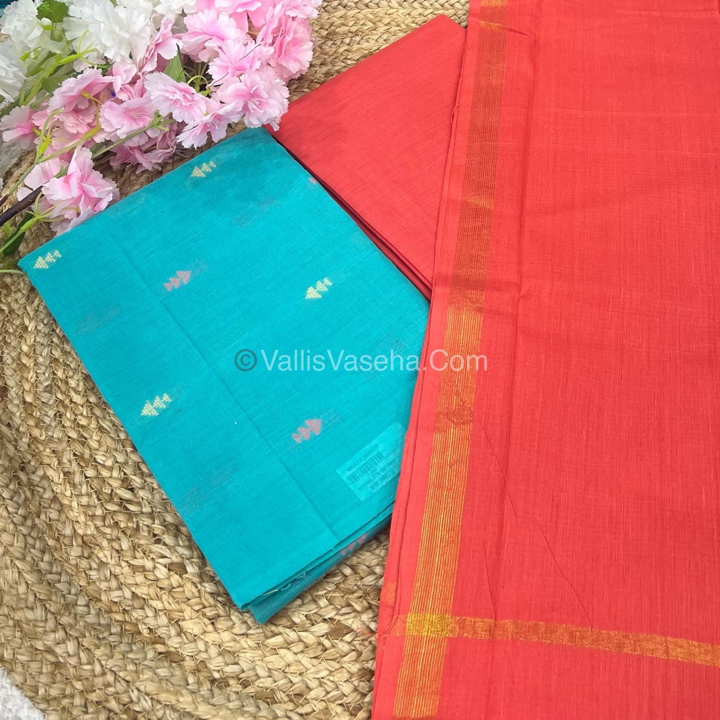 Salwar Material - Pure Cotton - Jacquard Design Set - VVUSM008