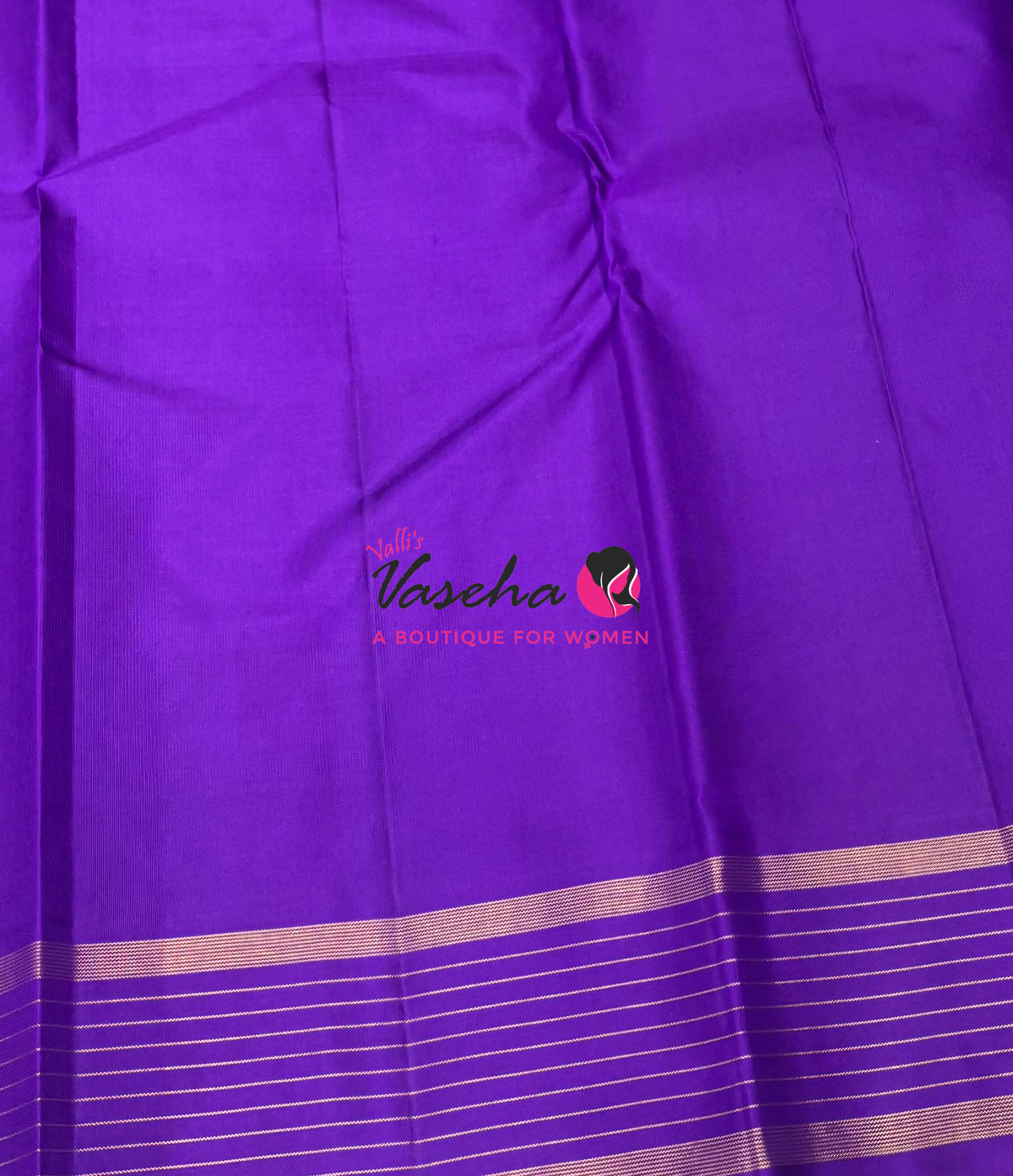 Pure Kanchipuram Silk Saree - Purple Shade - VVPS100