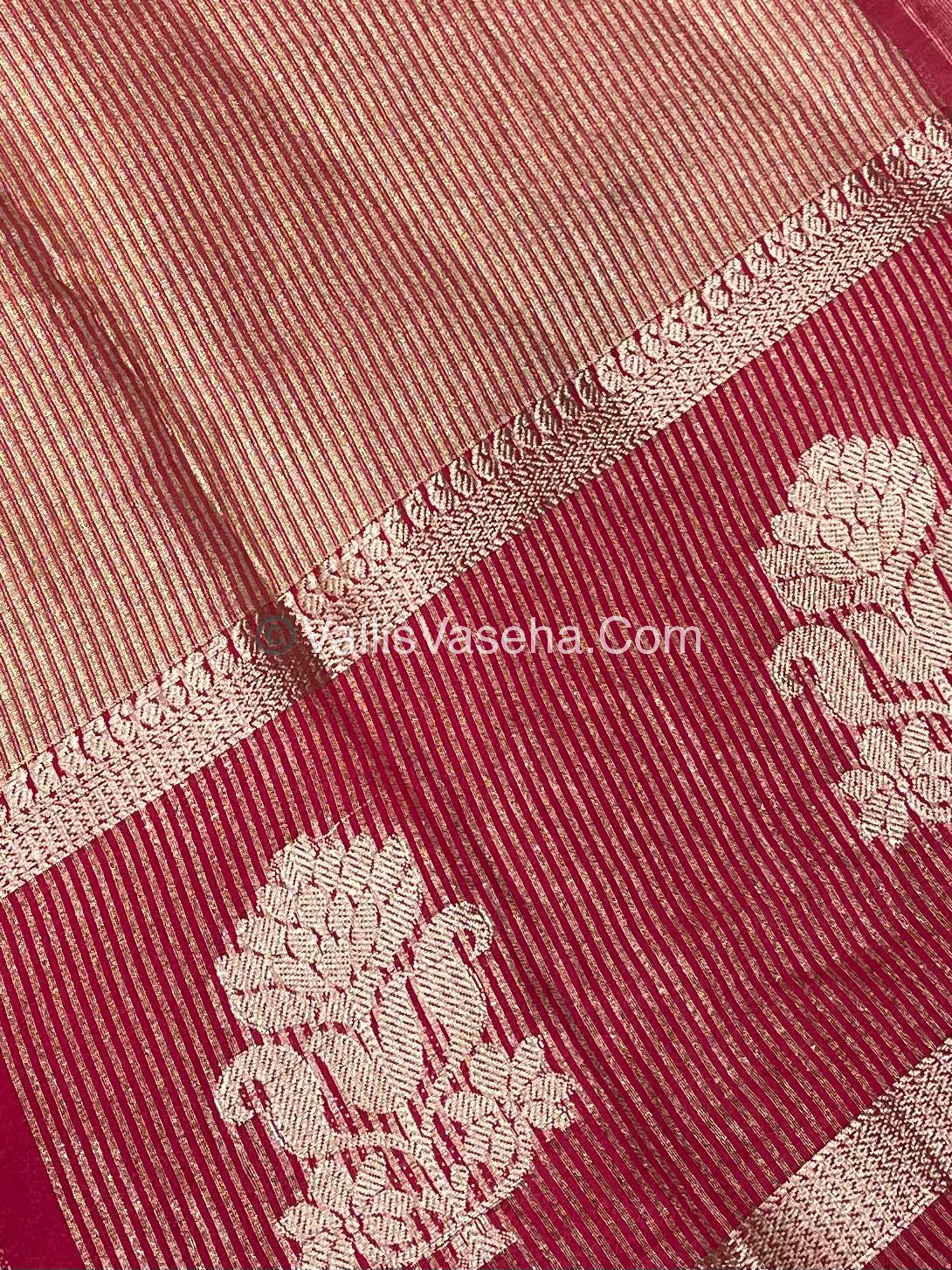 Semi Tissue Tussar Silk - Pink Shade - VVSTS043