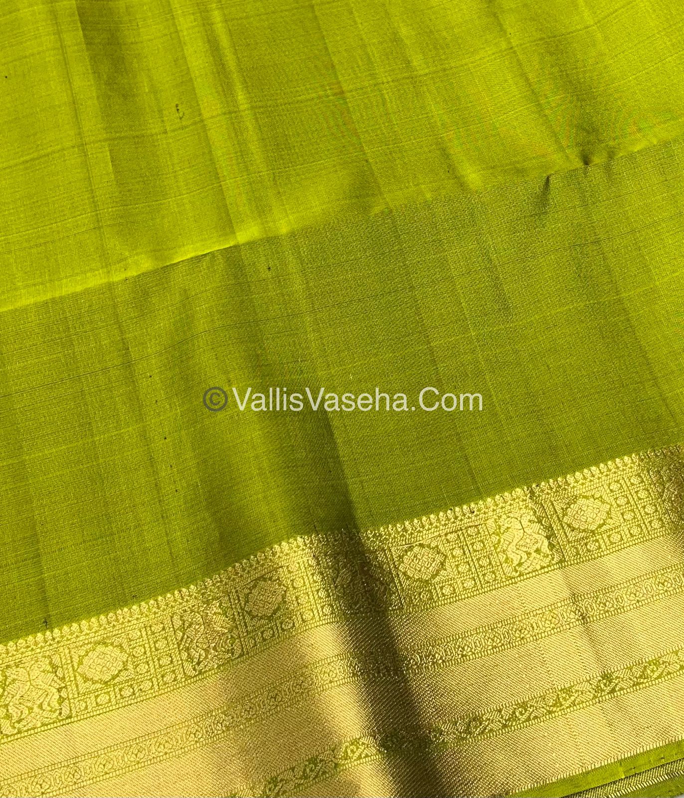 Pure Soft Silk Saree - Blue & Green Combo - VVPSS048
