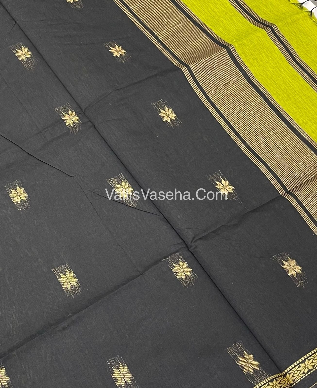 Semi Maheshwari Silk Cotton Saree - VVMSC002