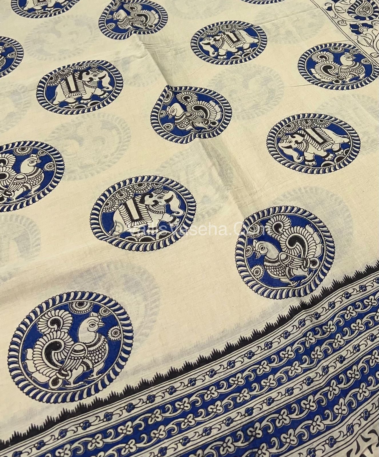 Pure Kalamkari Cotton Saree - VVPKC002