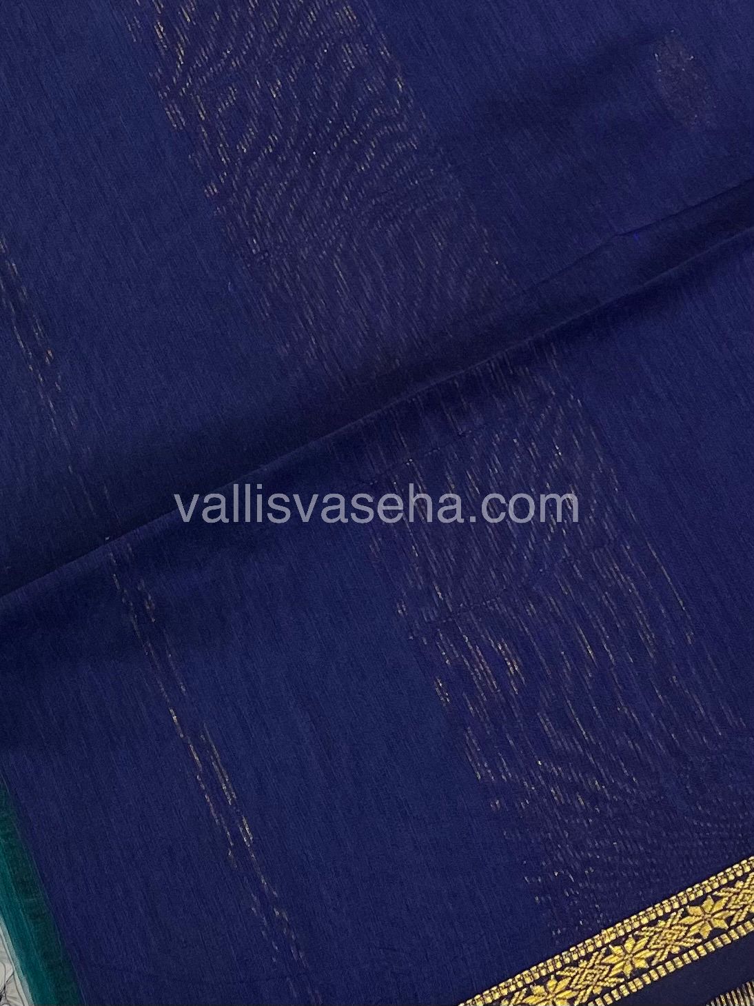 Semi Maheshwari Silk Cotton Saree - VVMSC006