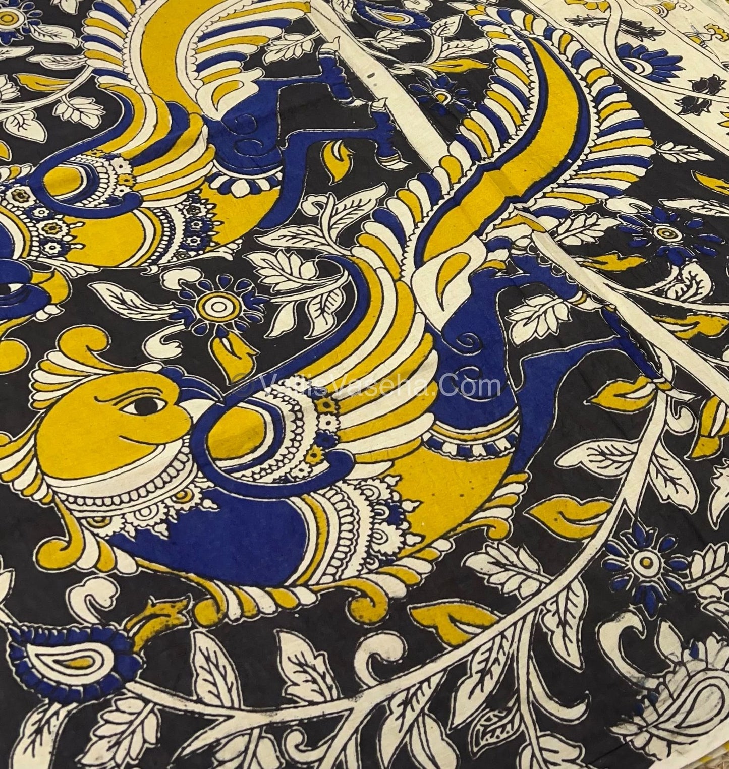 Pure Kalamkari Cotton Saree - VVPKC002