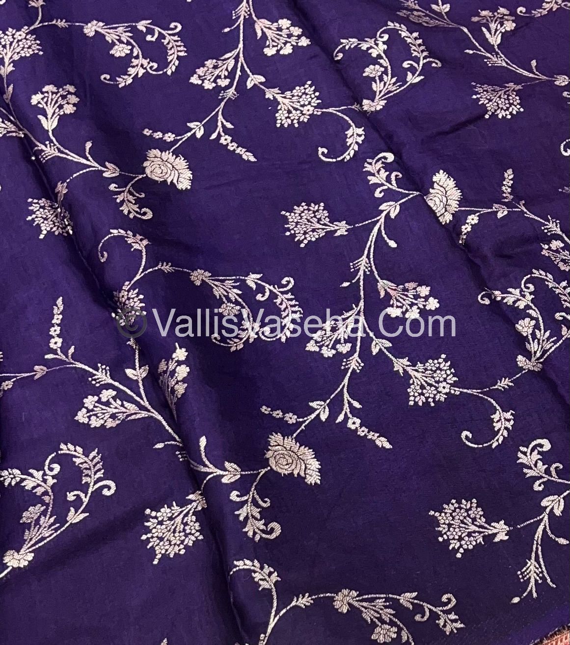 Semi Viscose / Semi Mysore Crepe Silk Variety - Embossed Design - VVSMC002