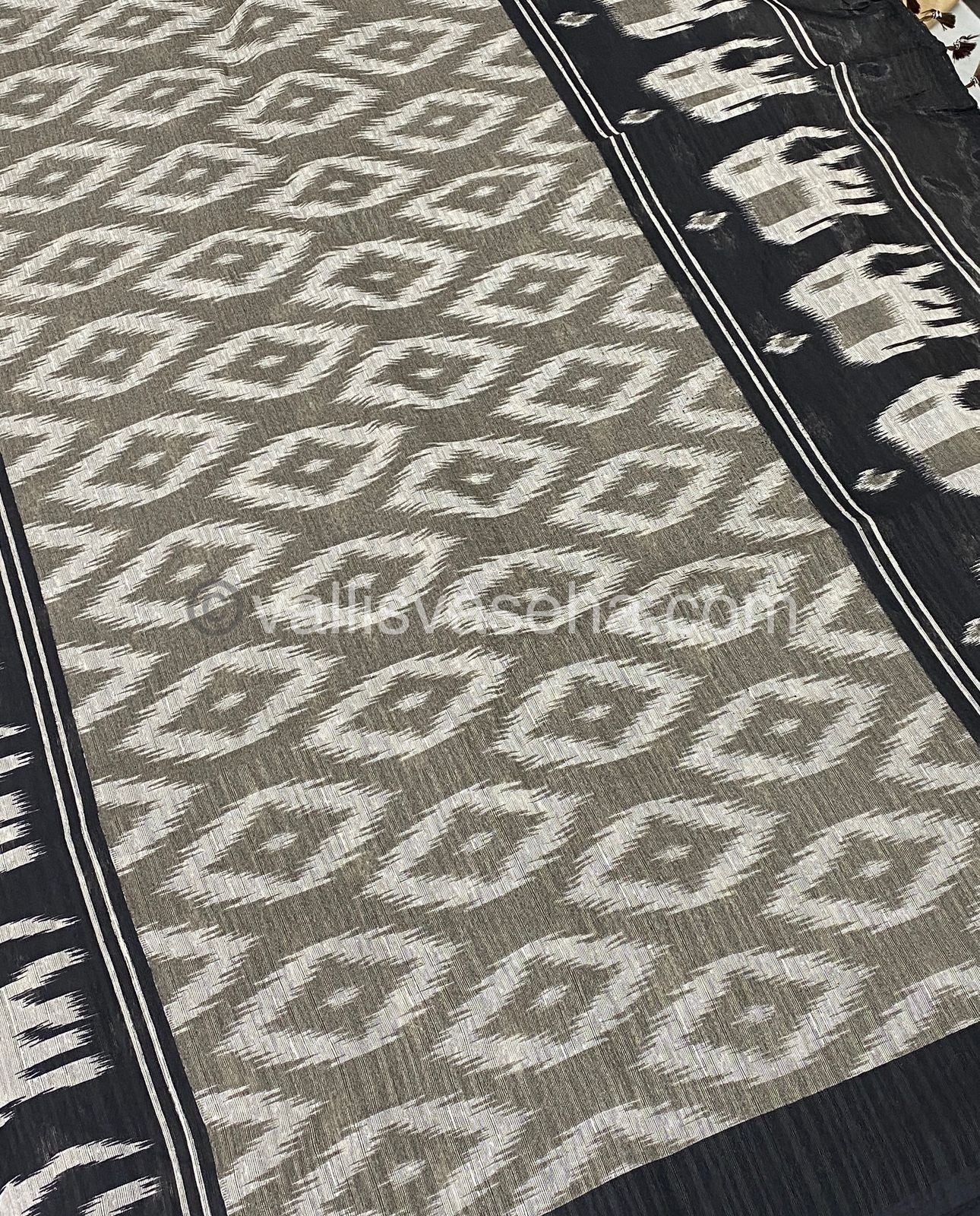 Jute Mixed Cotton Saree | VVJCS001
