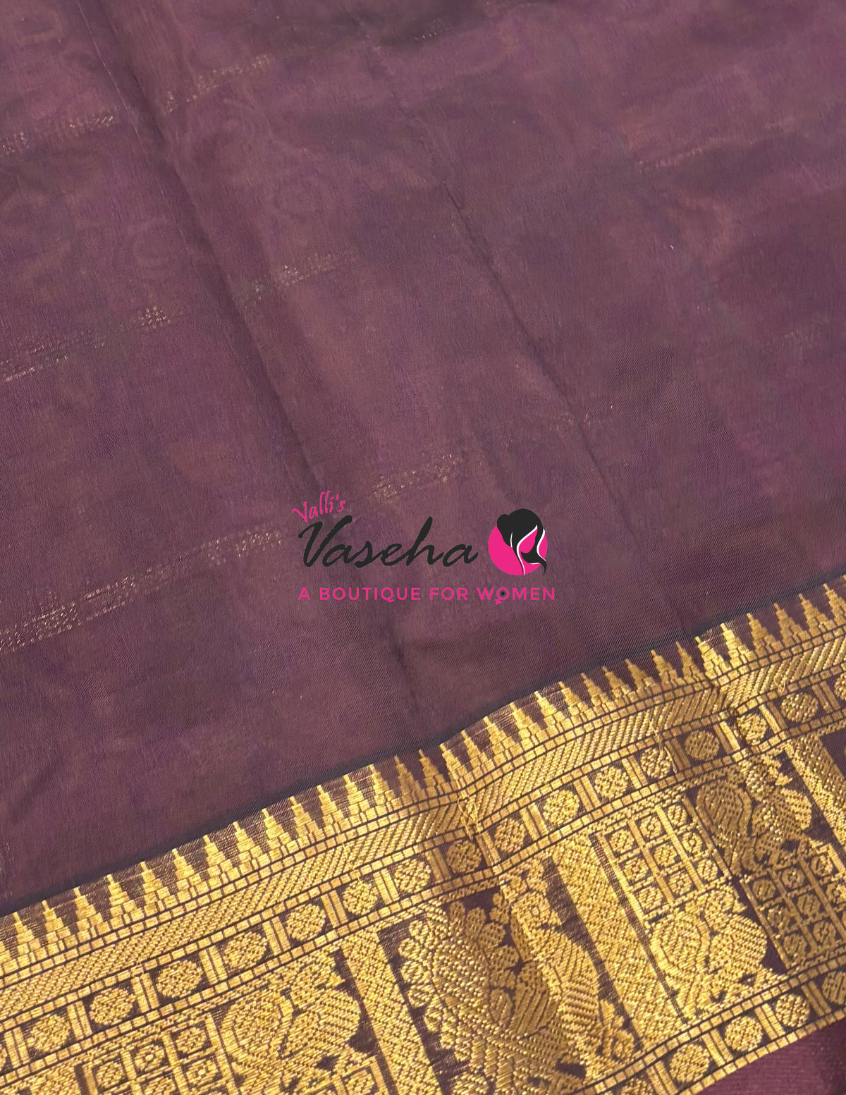Pure Silk Cotton Saree - Mayil & Chakkaram Design - Peach With Brown Shade -VVMC003