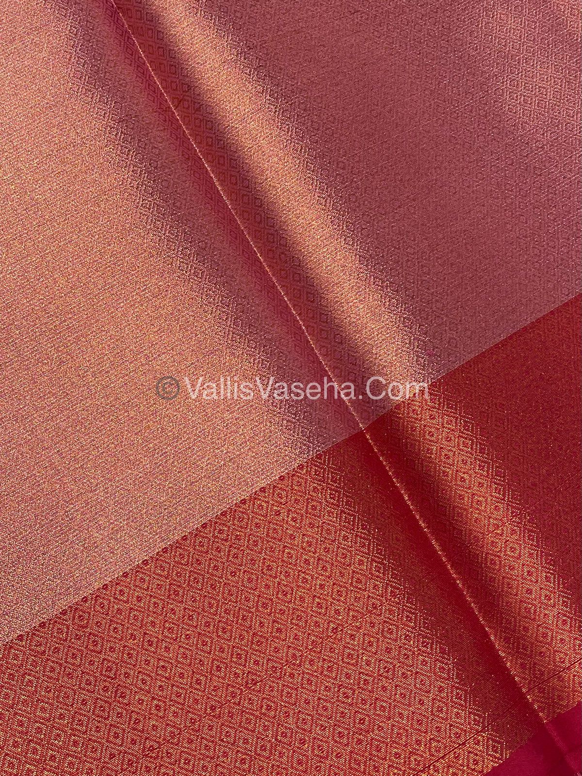 30% less - Offer Saree - Semi Banarasi Tissue Silk Saree - VVDS007