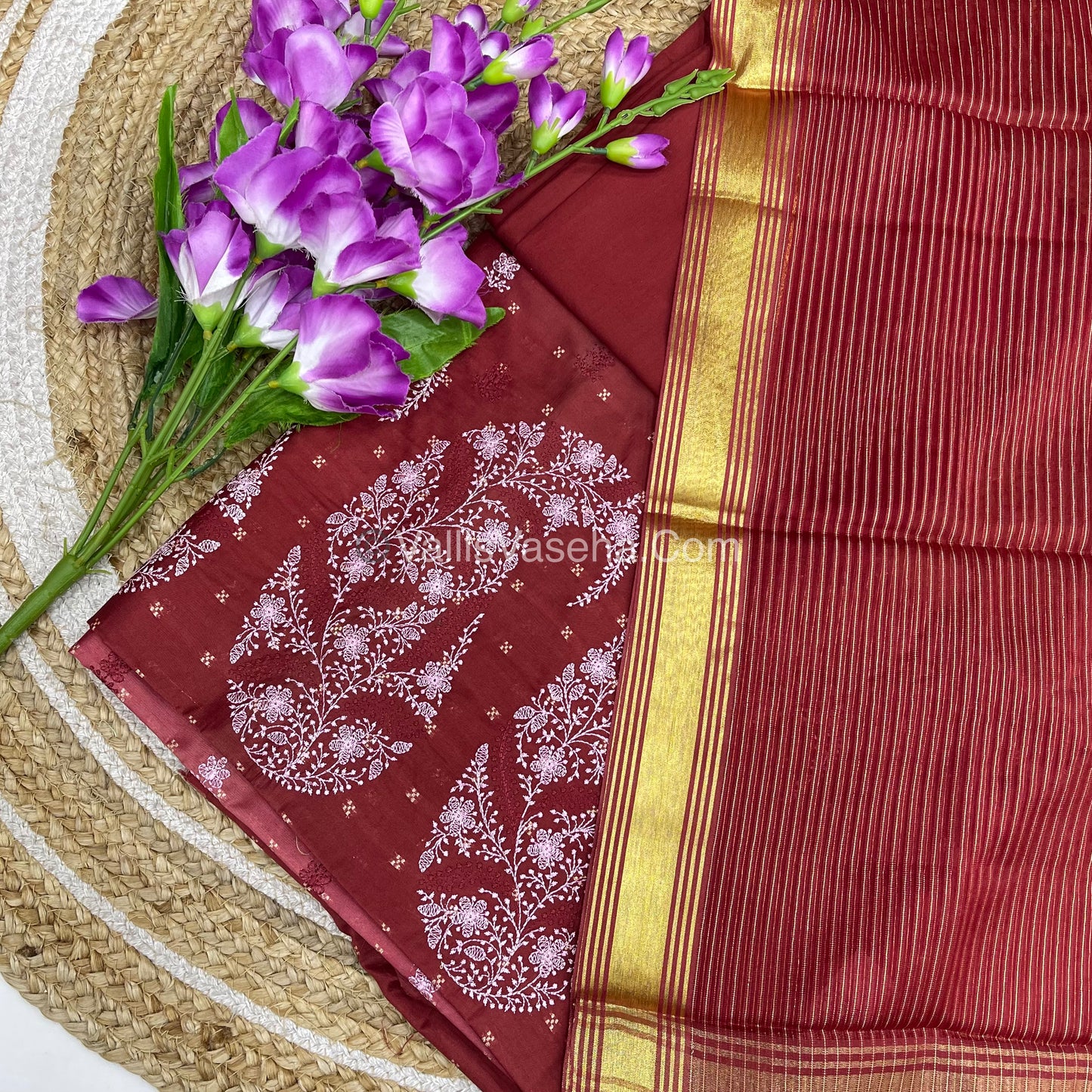 50% less - Offer Unstitched Material - Mixed Cotton Material - VVDUM001