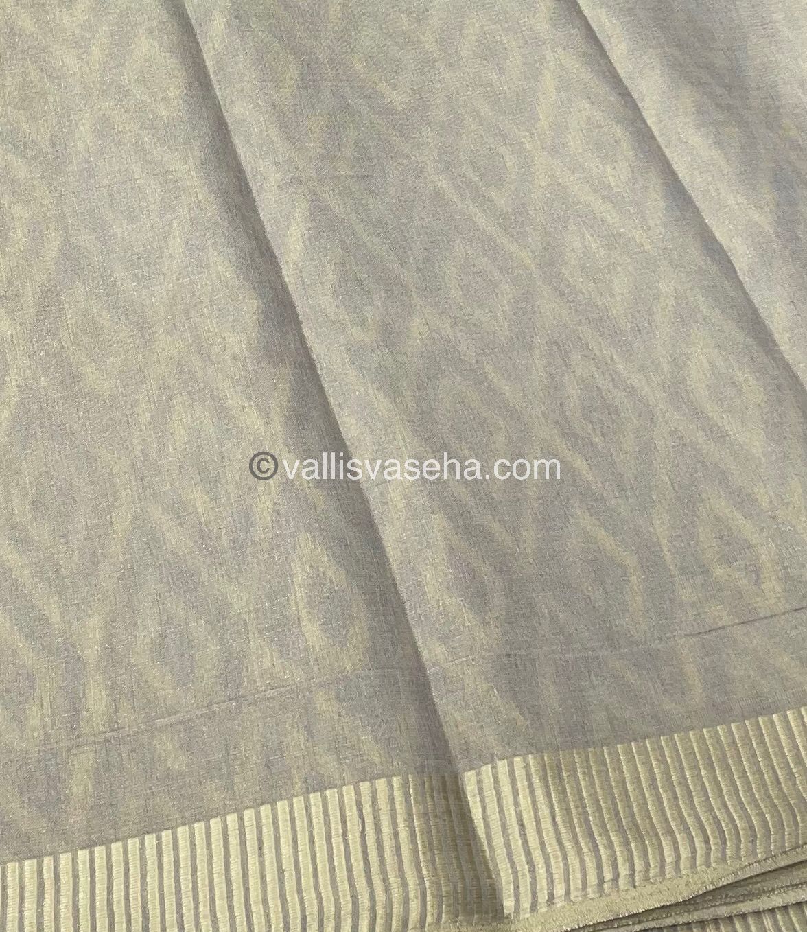 Semi Tussar Silk - Grey Shade - VVSTS004