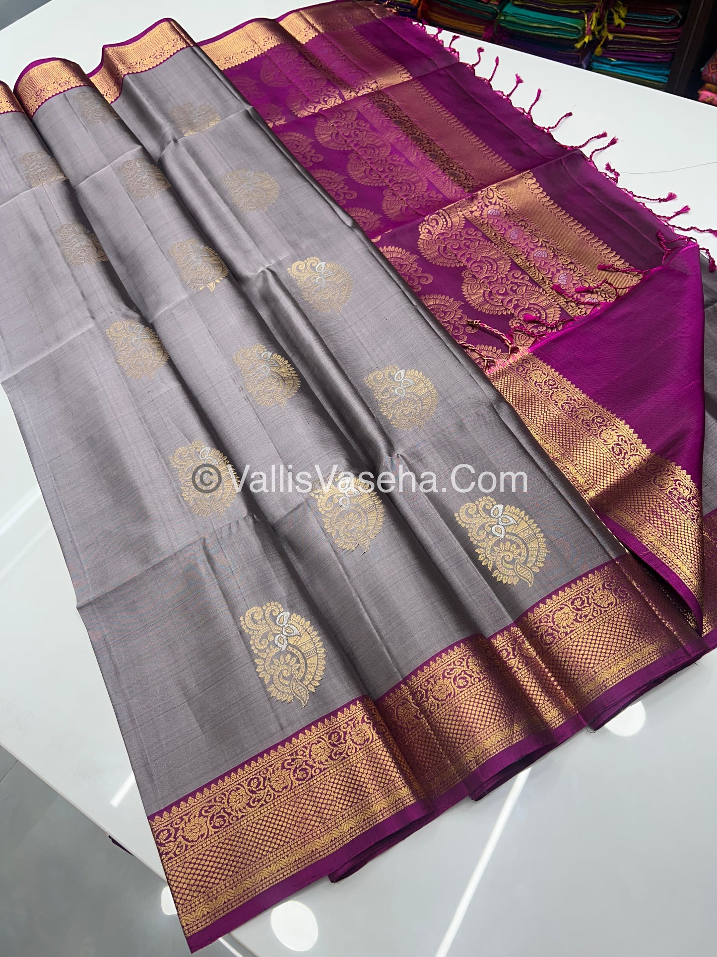Pure Soft Silk Saree - Kanchi Border - VVPSS033