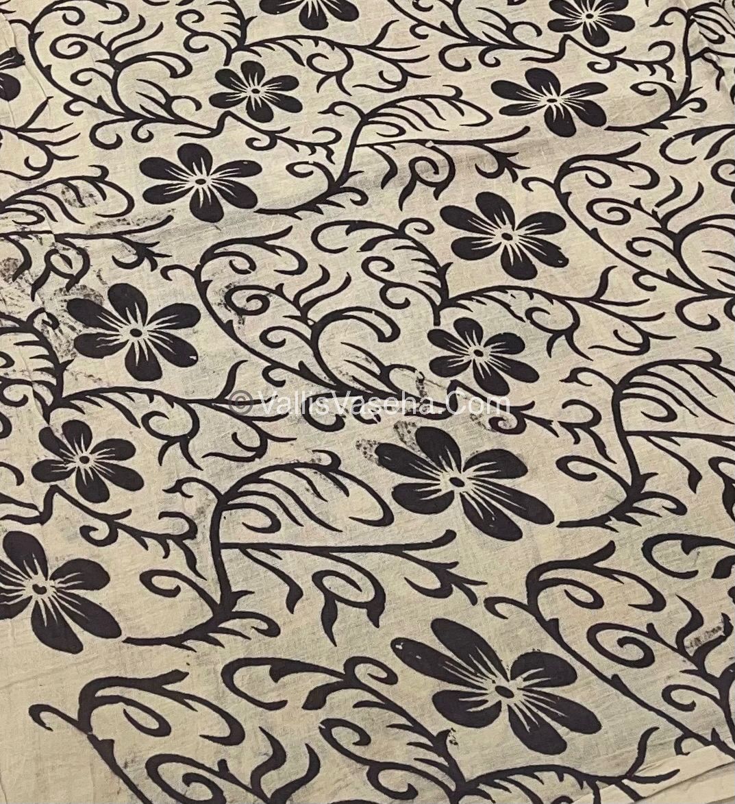 Pure Kalamkari Cotton Saree - VVPKC001