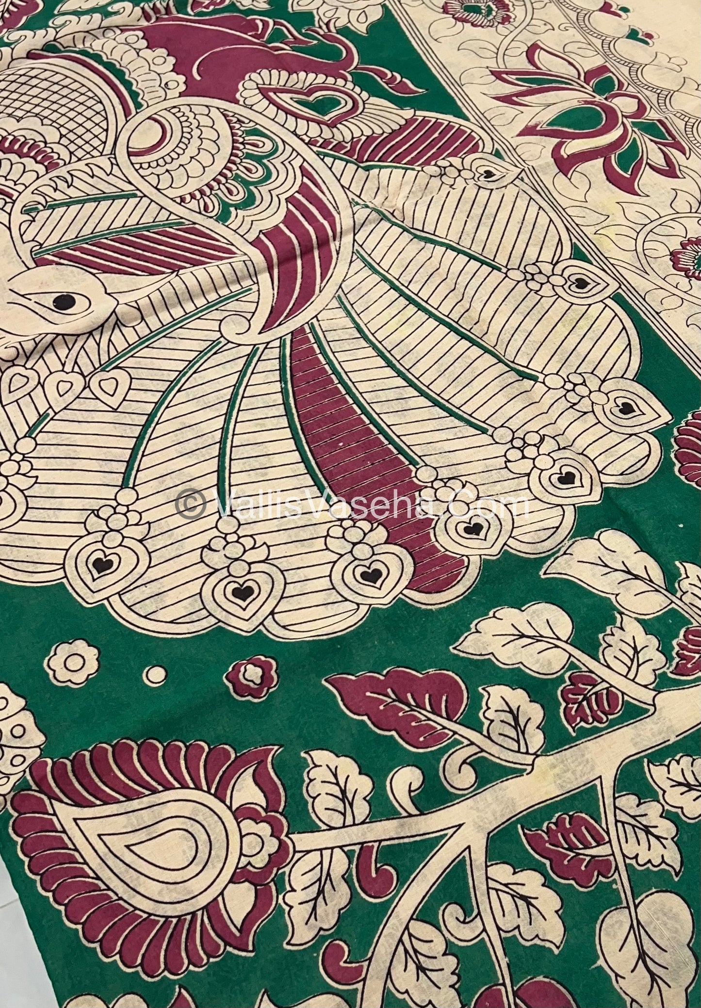 Pure Kalamkari Cotton Saree - VVPKC001