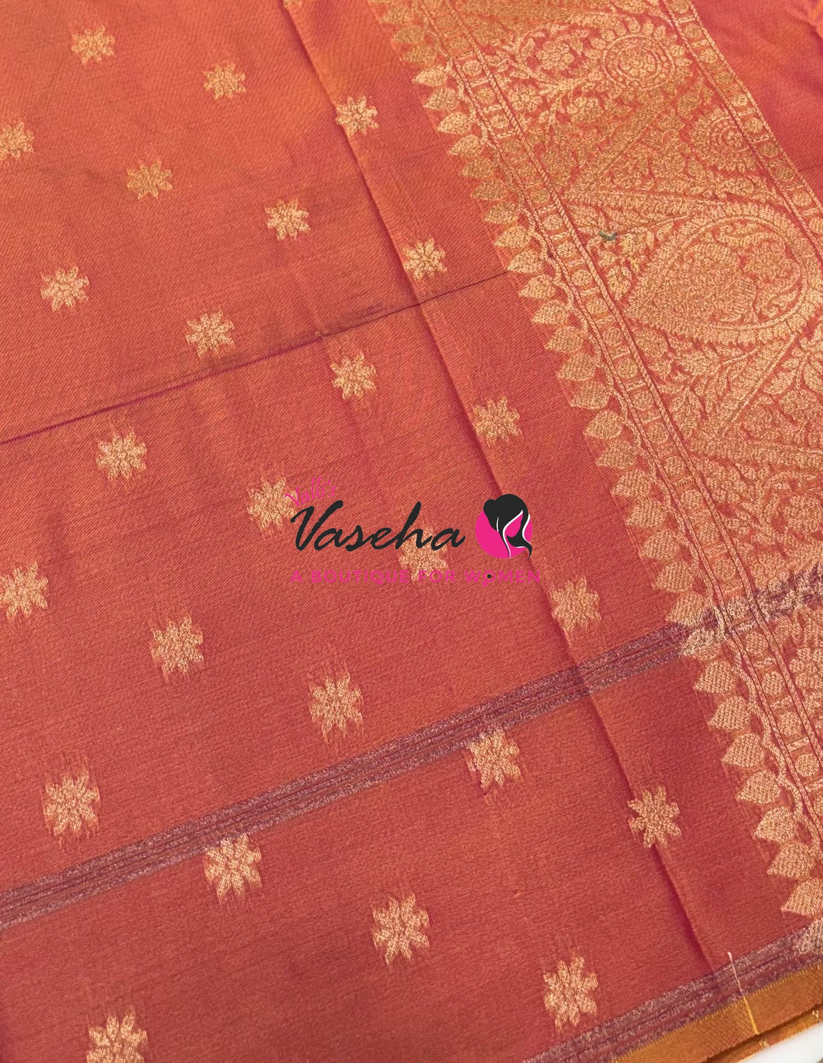 Semi Soft Silk - Orange Shade - VVSSS041