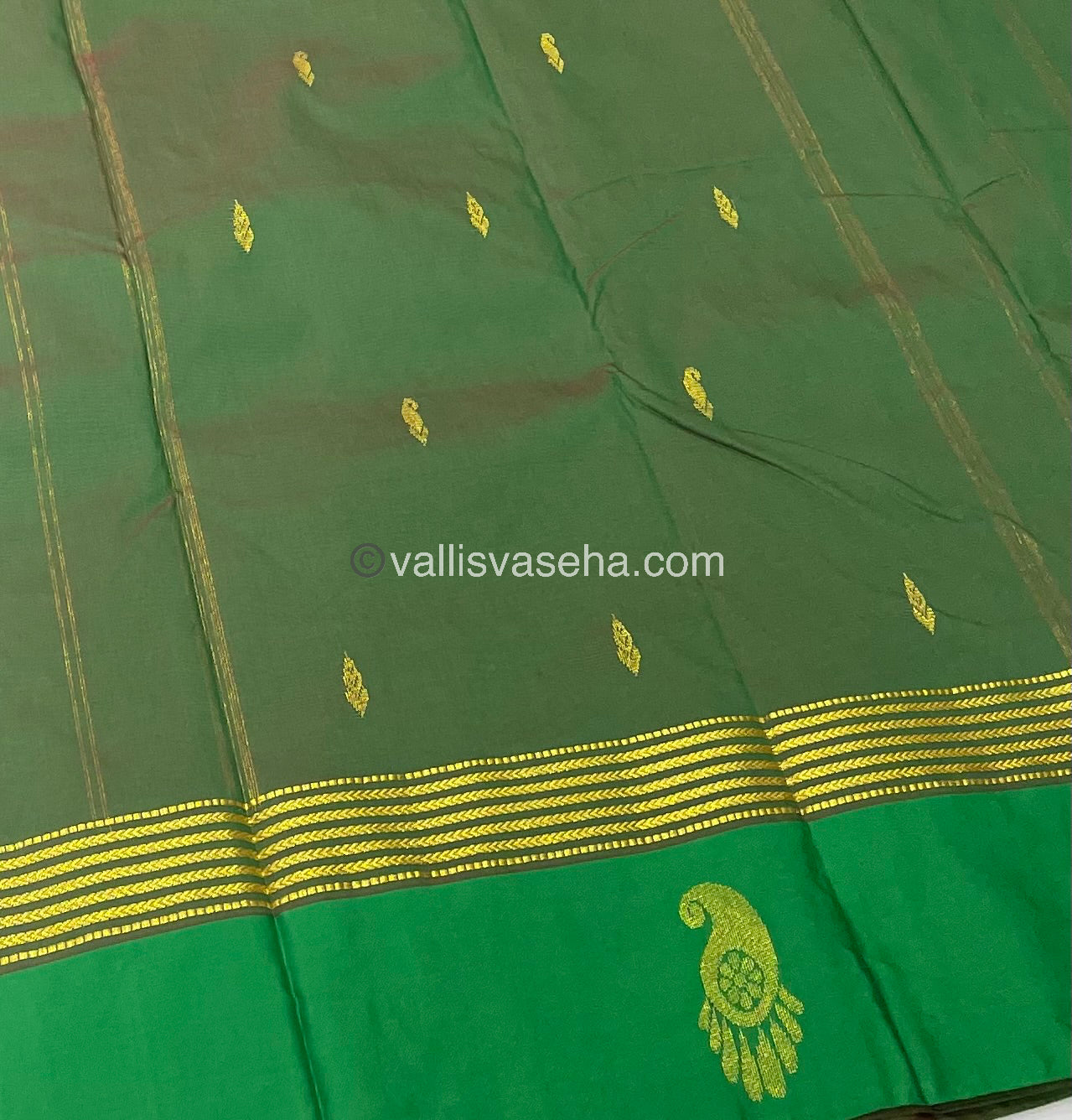 Semi Silk Saree - Kanchi Pattu Style - VVSSS004