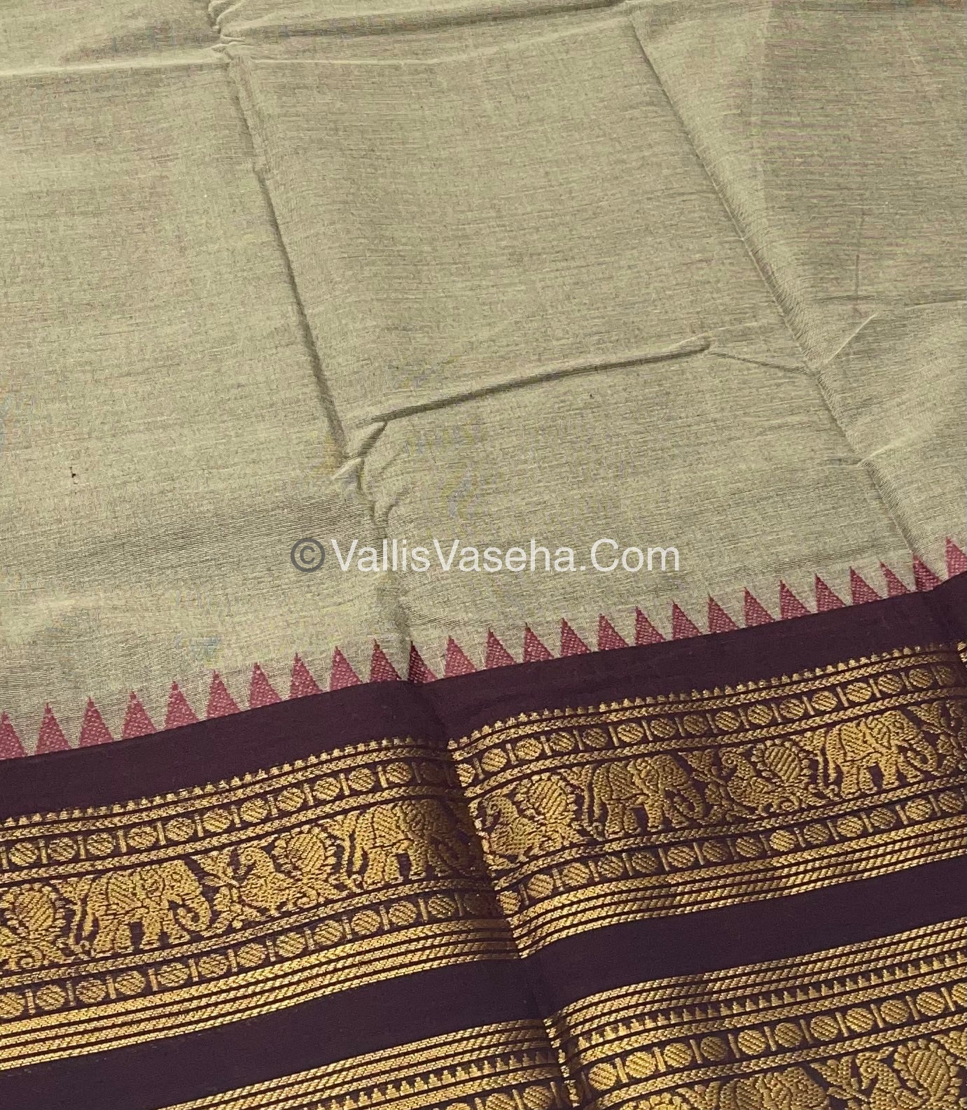Kanchi Cotton Saree - VVKCS008