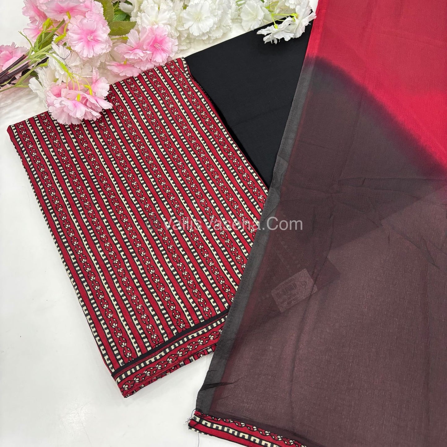 15%less - Offer Unstitched Material - Mixed Cotton Material - VVDUM002