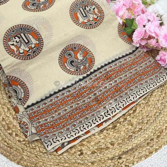 Pure Kalamkari Cotton Saree - VVPKC002